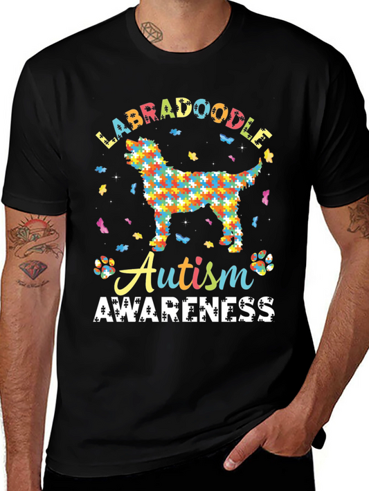 Labradoodle Autism Awareness T-Shirt