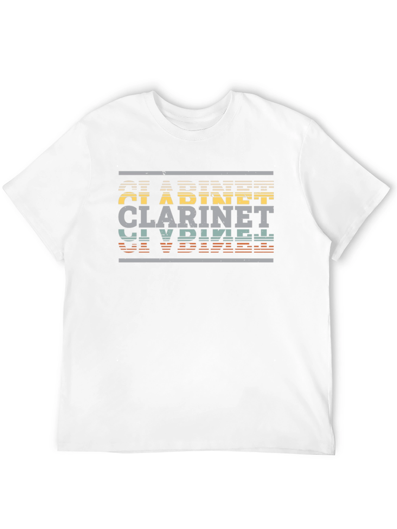 Retro Clarinet Player T-Shirt - Musical Instrument Tee