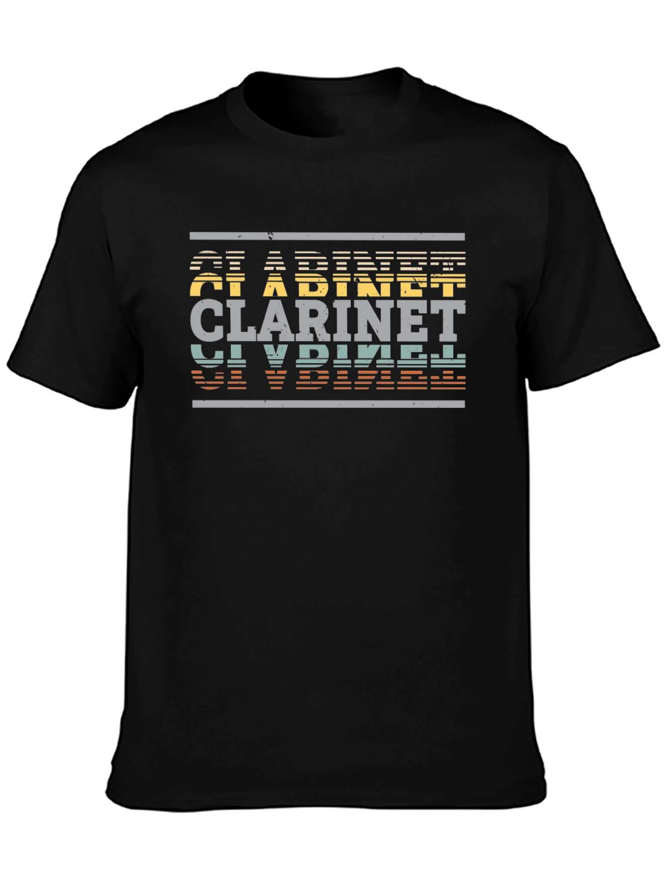 Retro Clarinet Player T-Shirt - Musical Instrument Tee