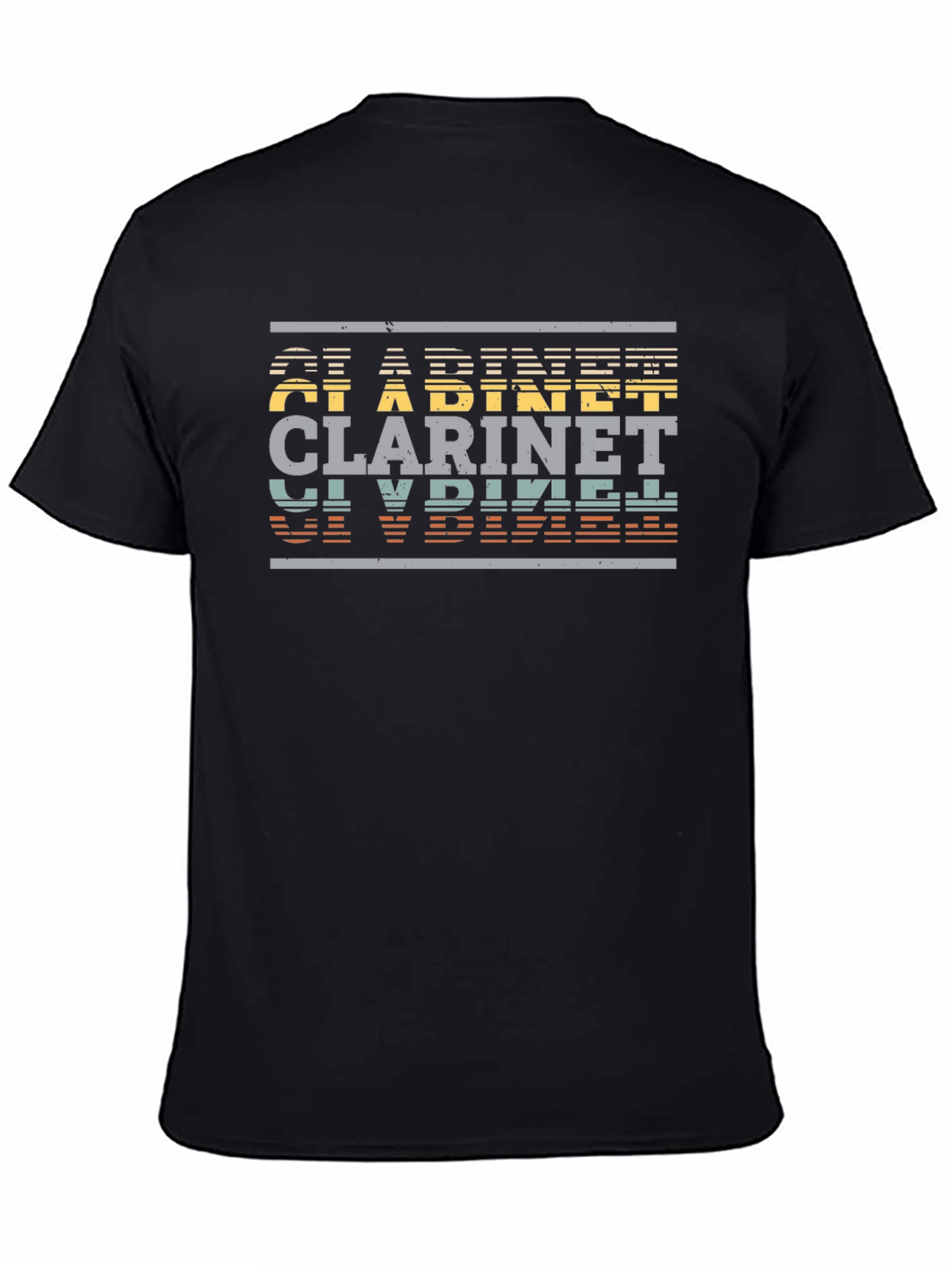 Retro Clarinet Player T-Shirt - Musical Instrument Tee