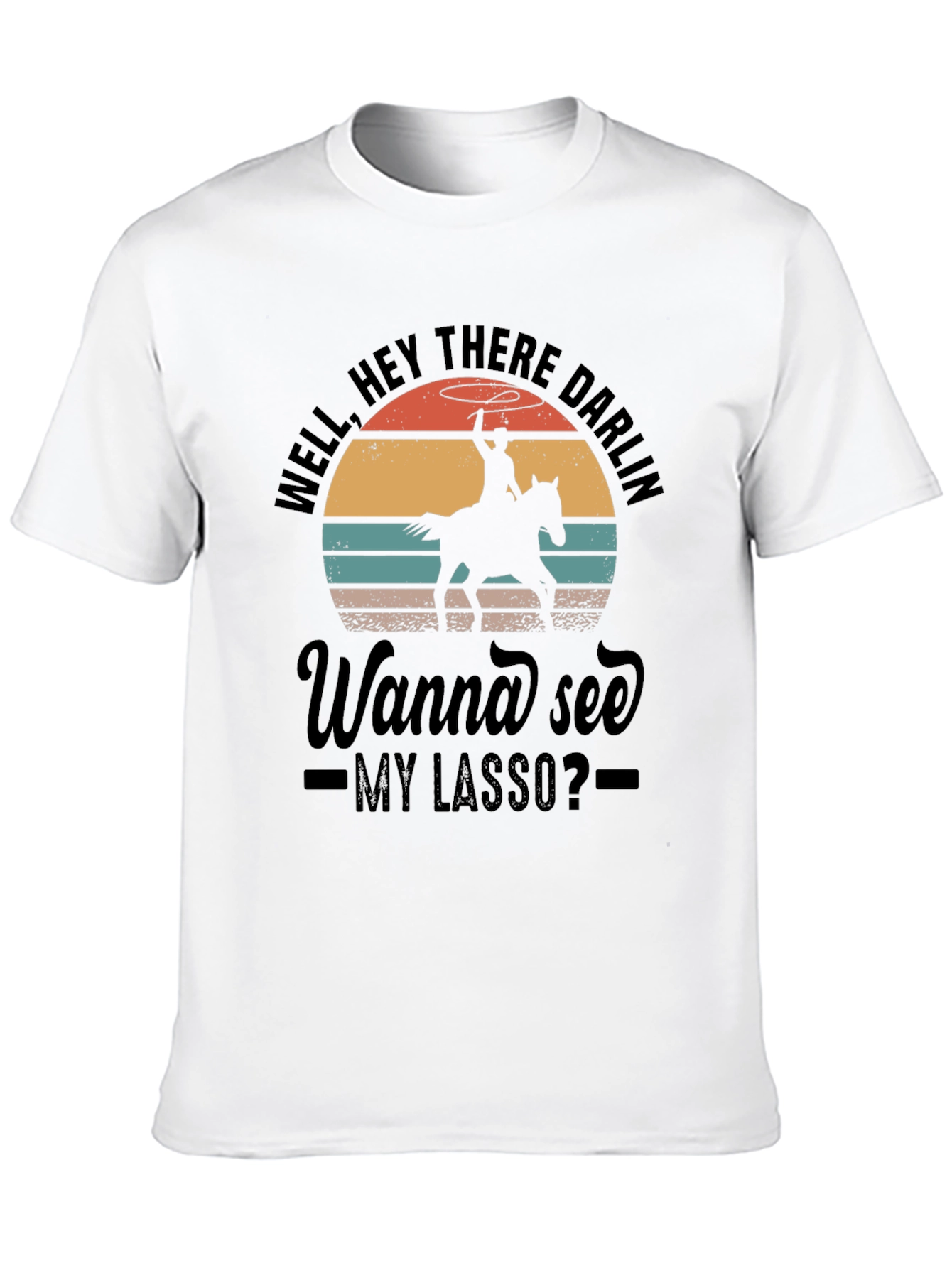 Cowboy Lasso Graphic Tee - Well Hey There Darlin