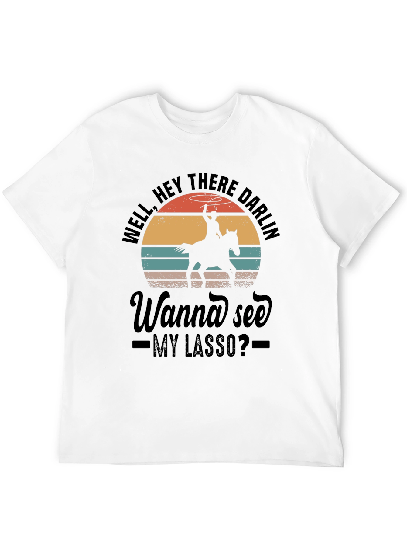 Cowboy Lasso Graphic Tee - Well Hey There Darlin
