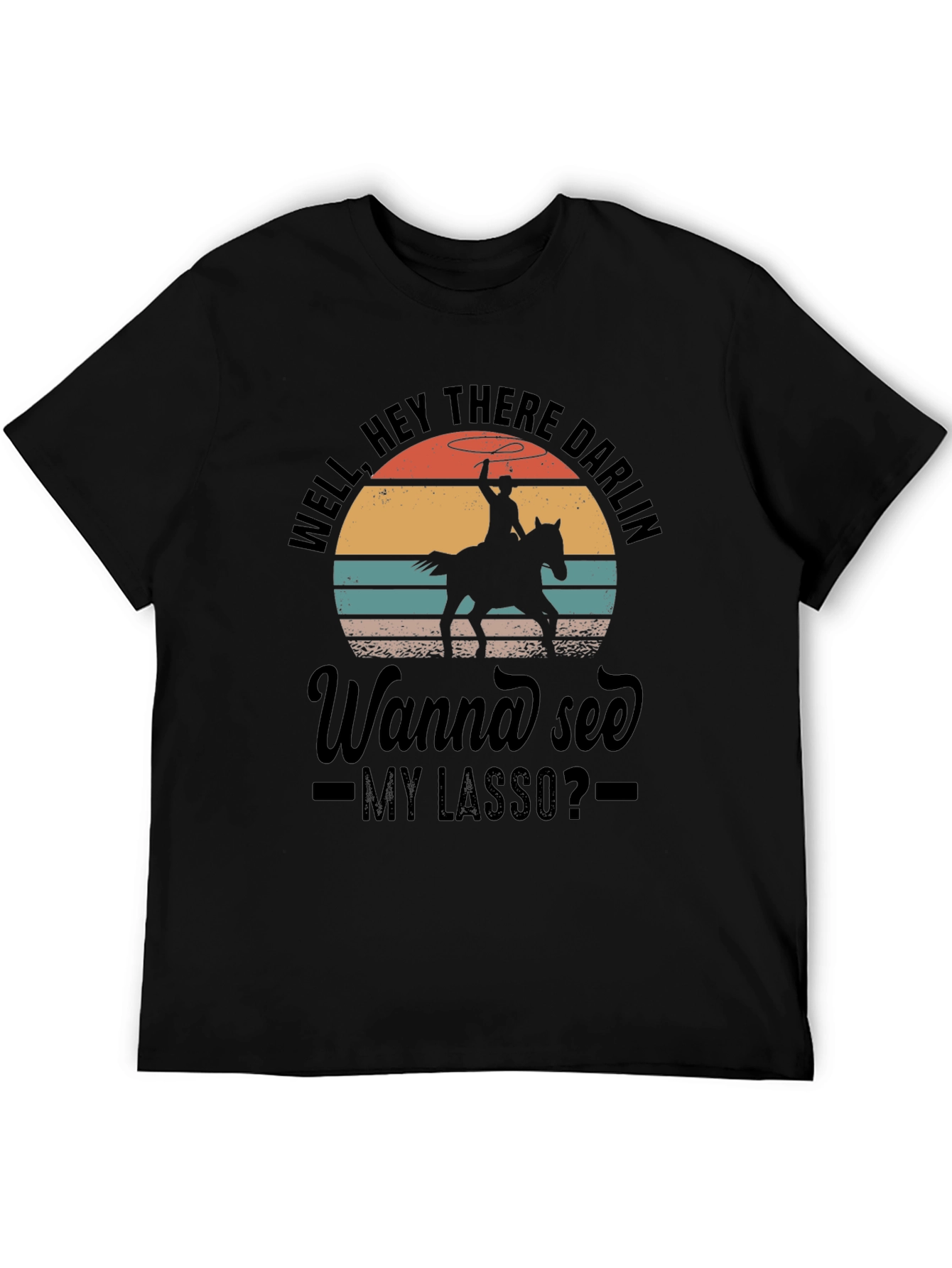 Cowboy Lasso Graphic Tee - Well Hey There Darlin