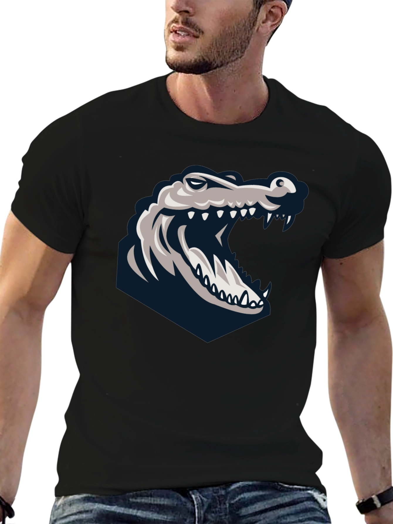 Gator Graphic Black Tee