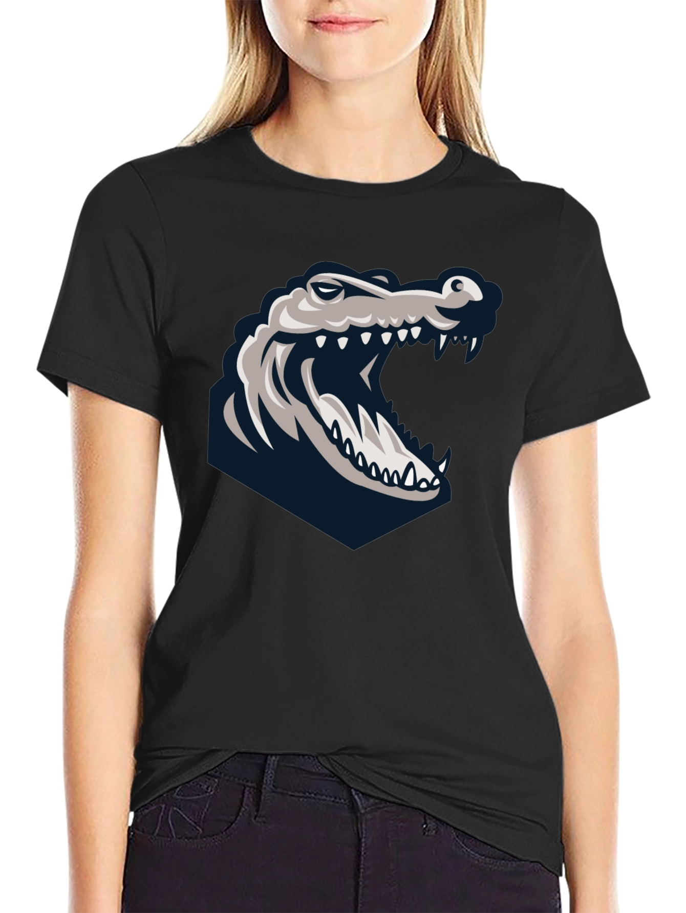 Gator Graphic Black Tee