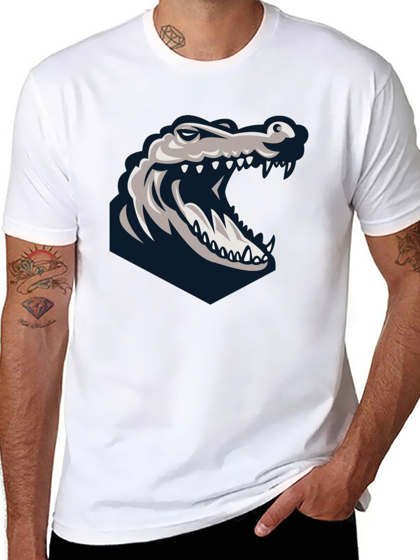 Gator Graphic Black Tee