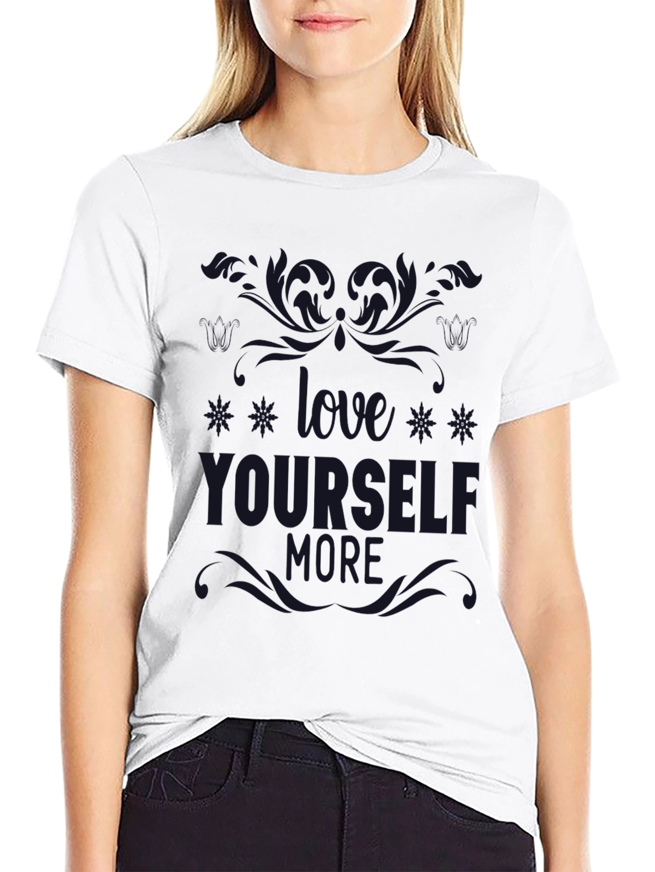 Love Yourself More - Graphic Black Tee