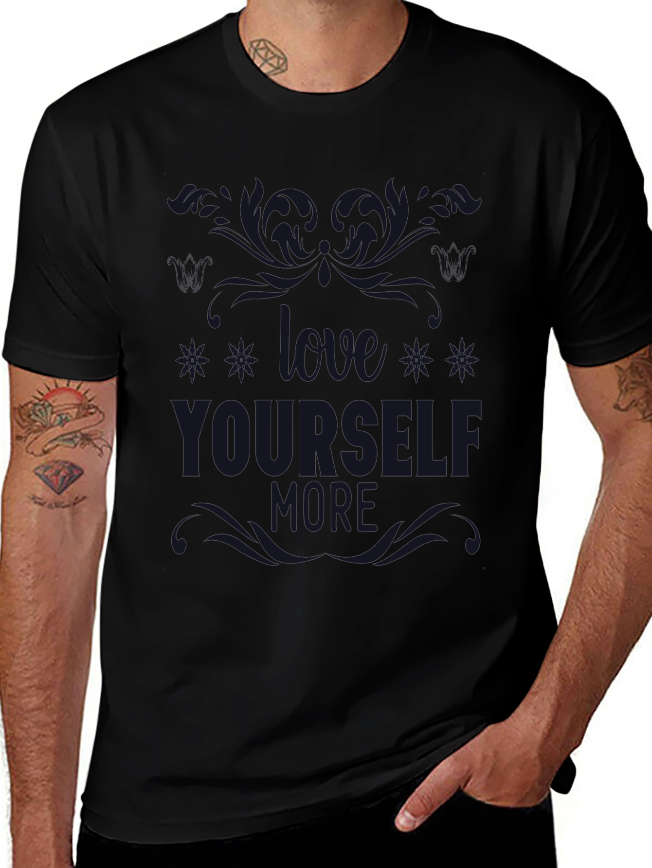 Love Yourself More - Graphic Black Tee