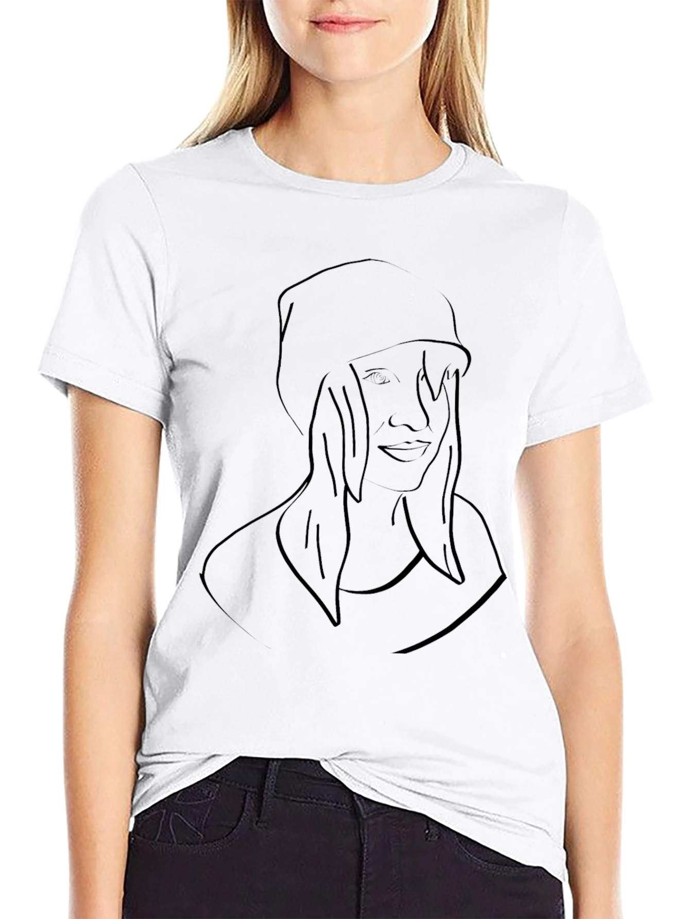 Minimalist Graphic T-Shirt - Black