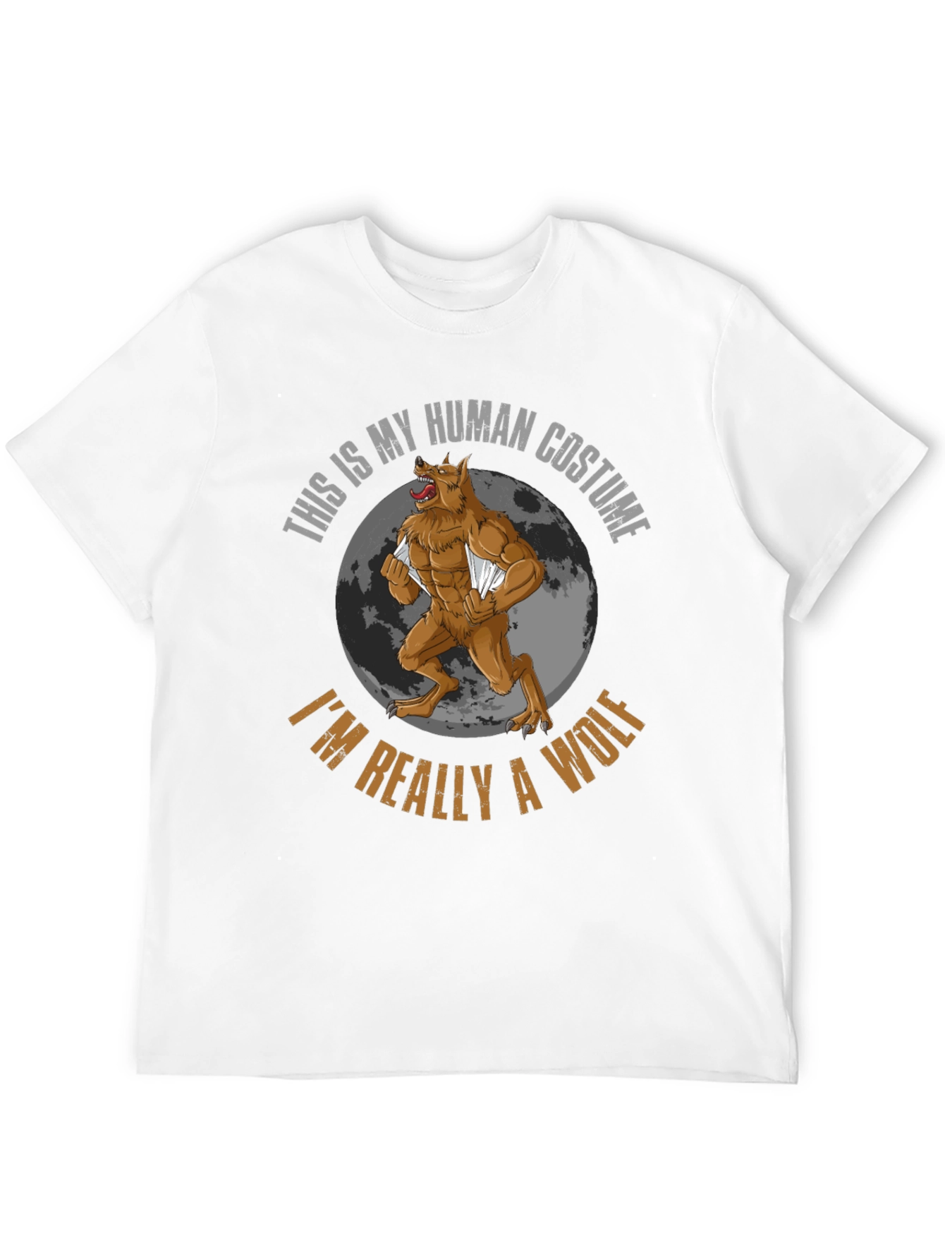 Human Costume Werewolf Graphic T-Shirt