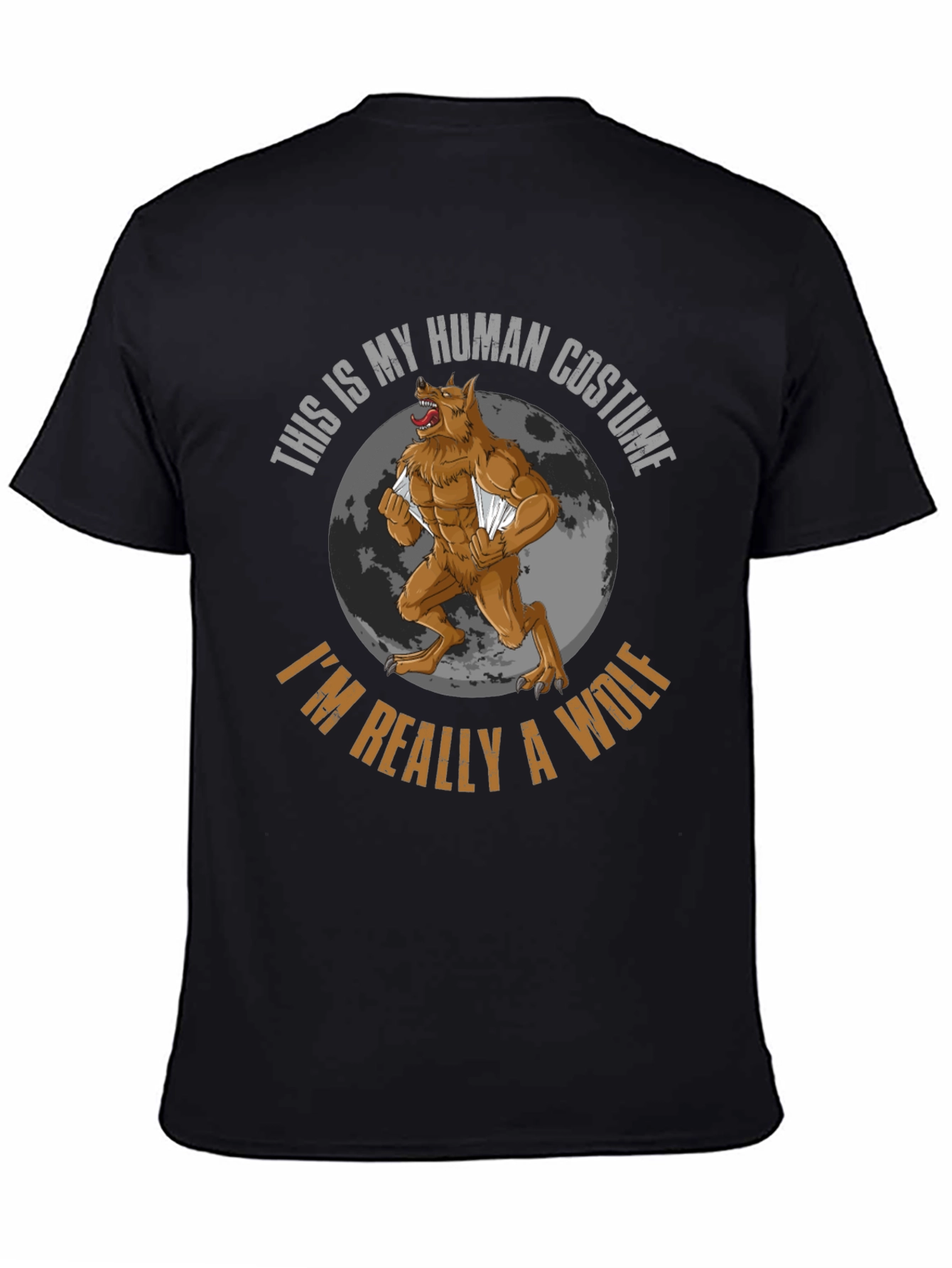 Human Costume Werewolf Graphic T-Shirt