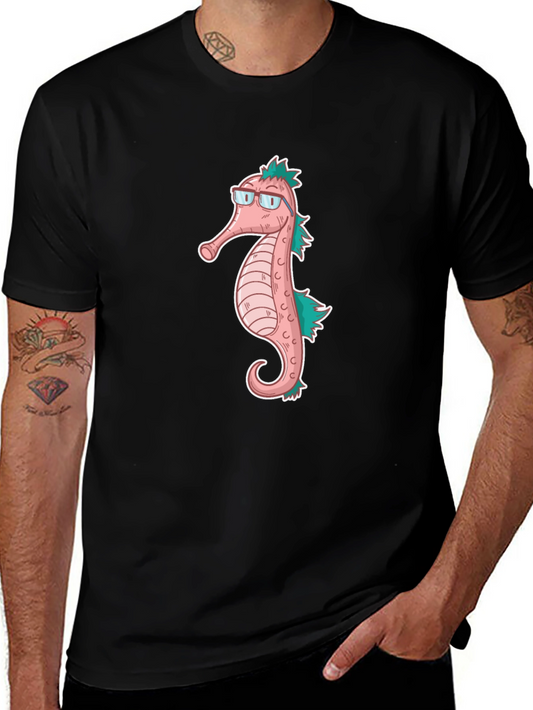 Seahorse Graphic T-Shirt - Unique Animal Tee