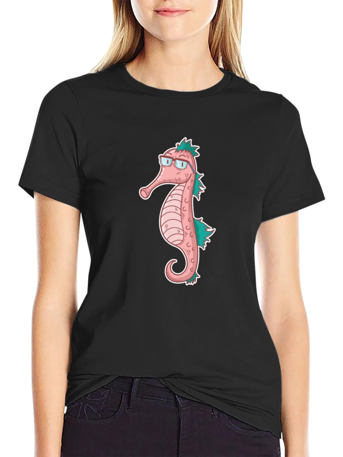 Seahorse Graphic T-Shirt - Unique Animal Tee