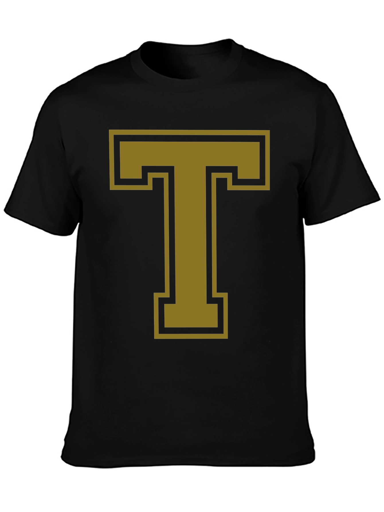 Bold Letter T Graphic Tee - Casual Style