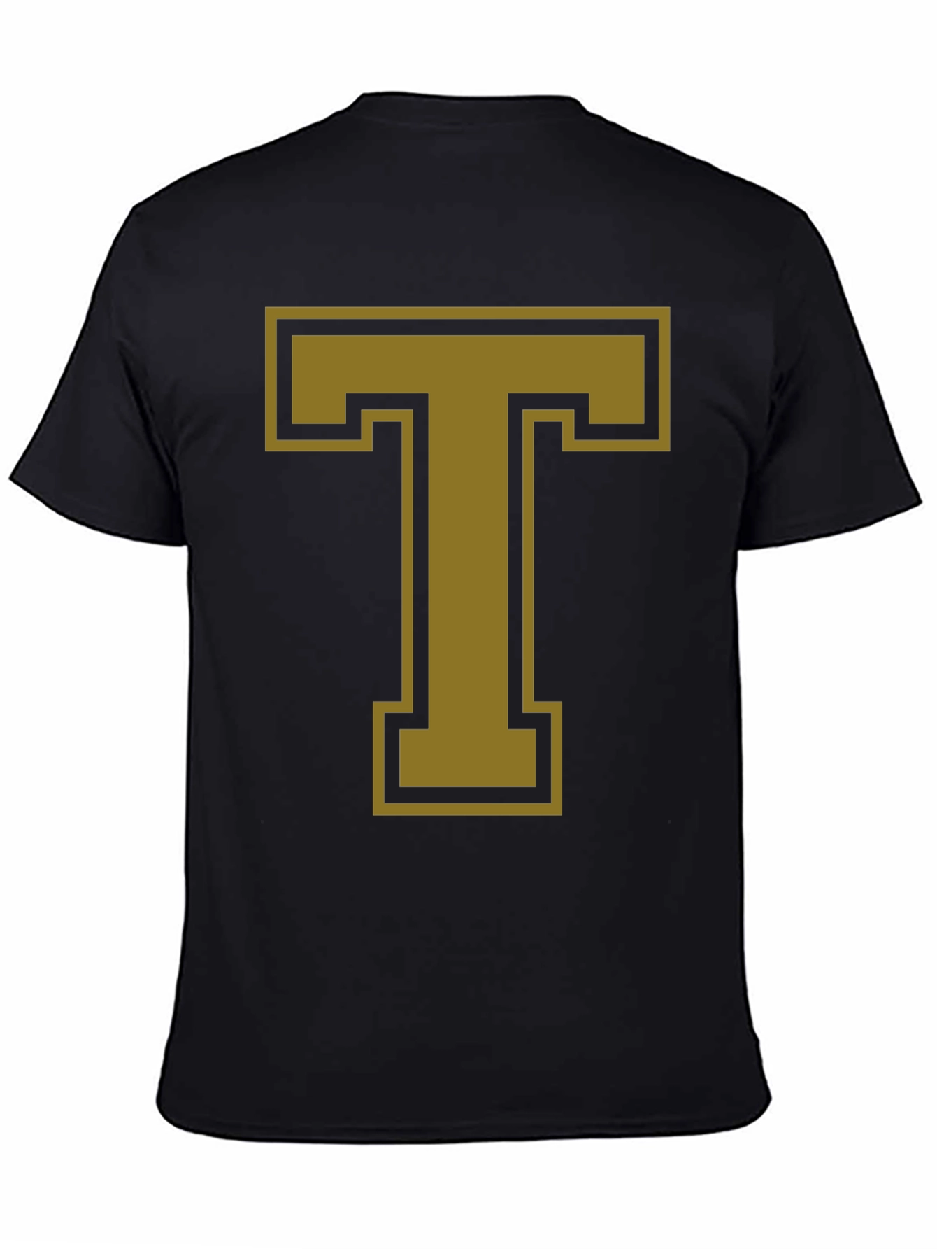Bold Letter T Graphic Tee - Casual Style