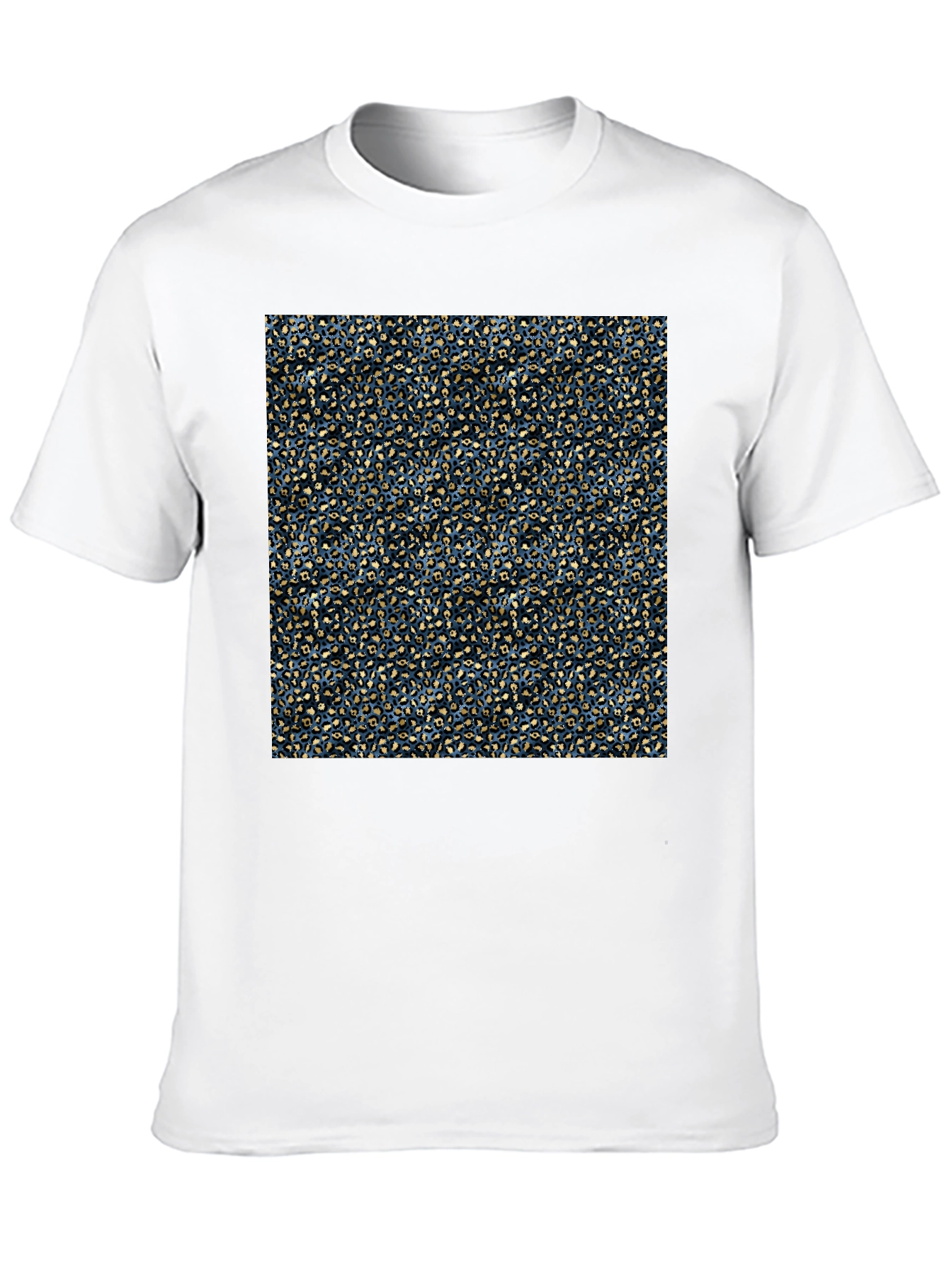 Abstract Pattern Mens Black T-Shirt