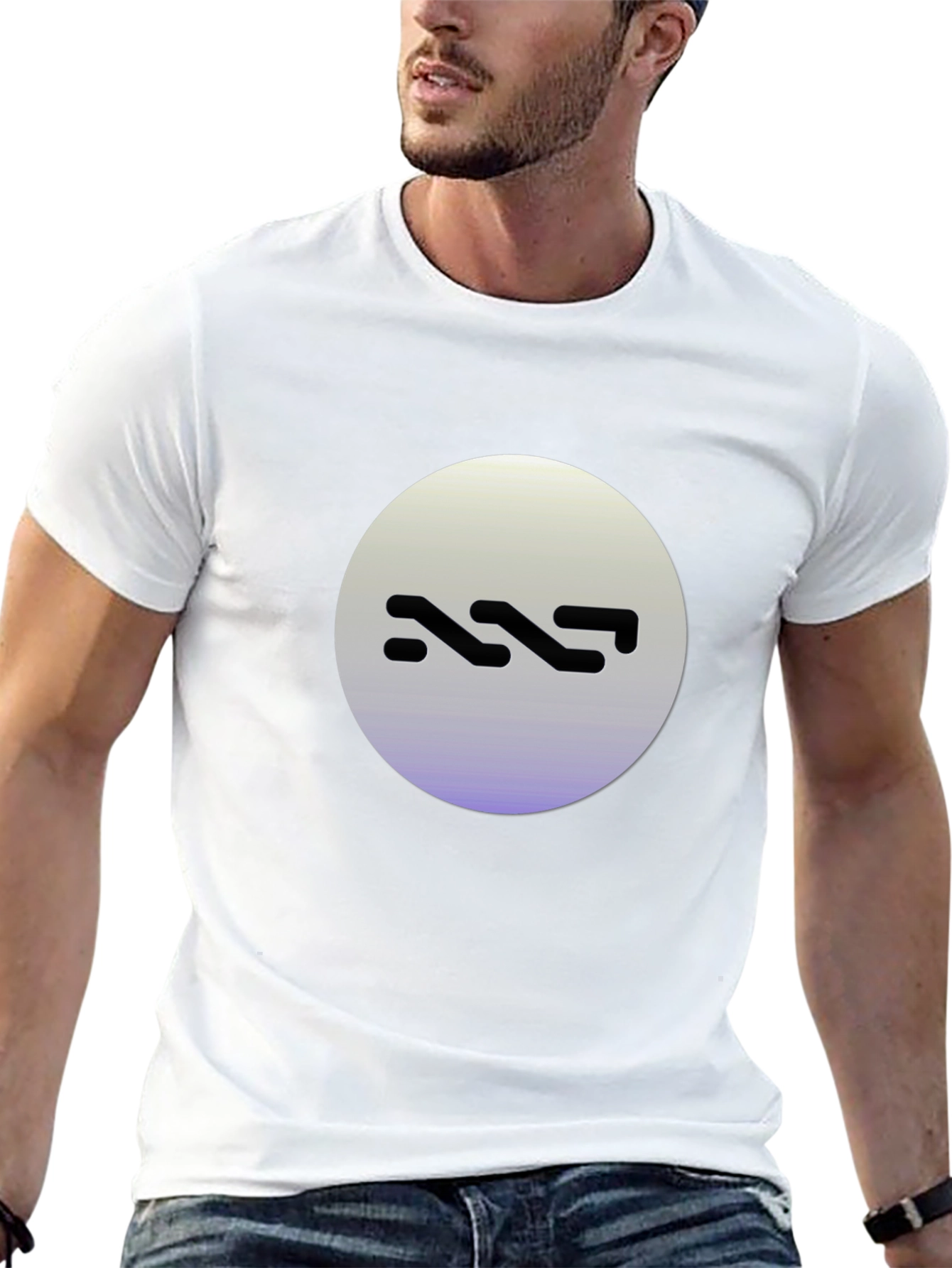 Abstract Logo Black T-Shirt