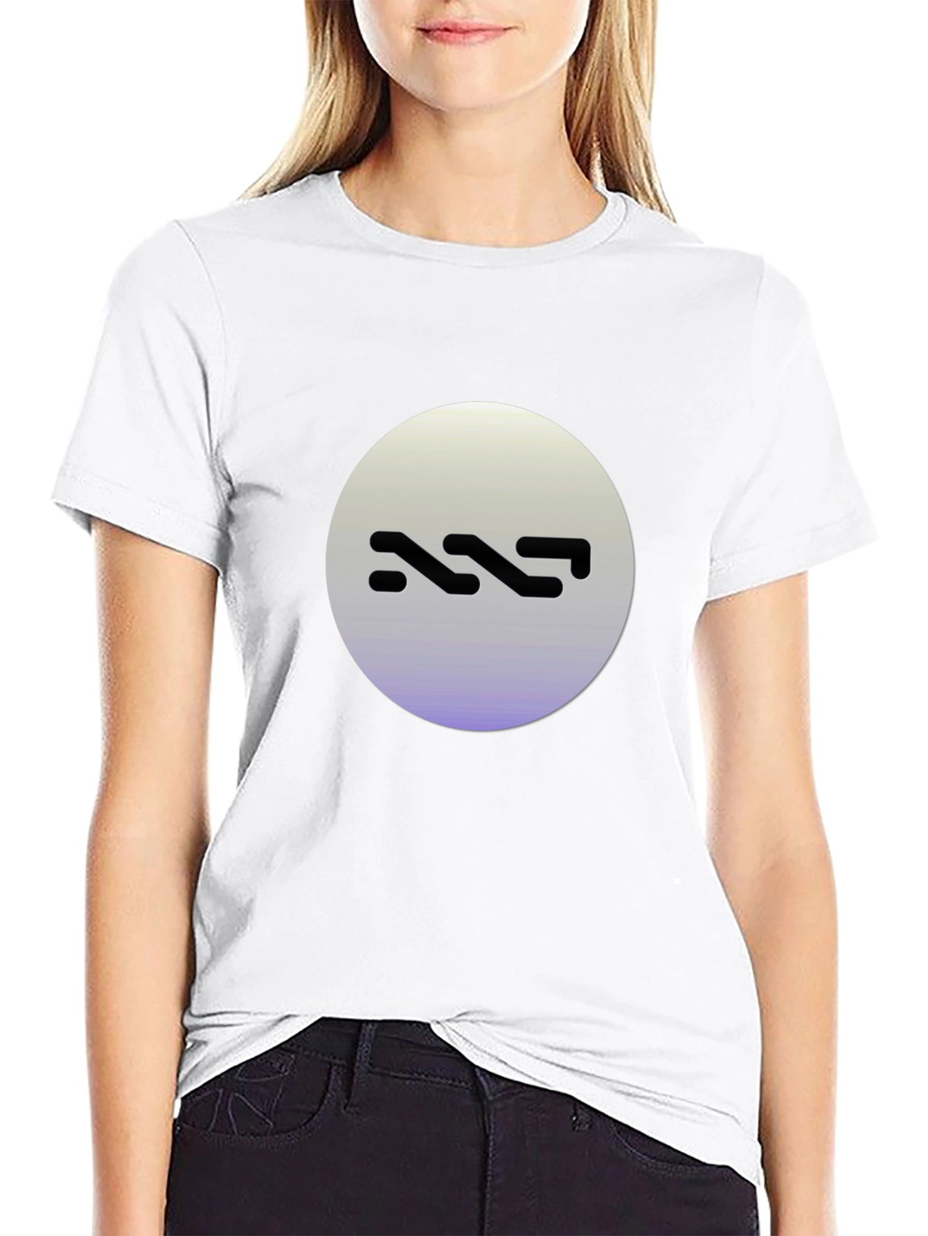Abstract Logo Black T-Shirt