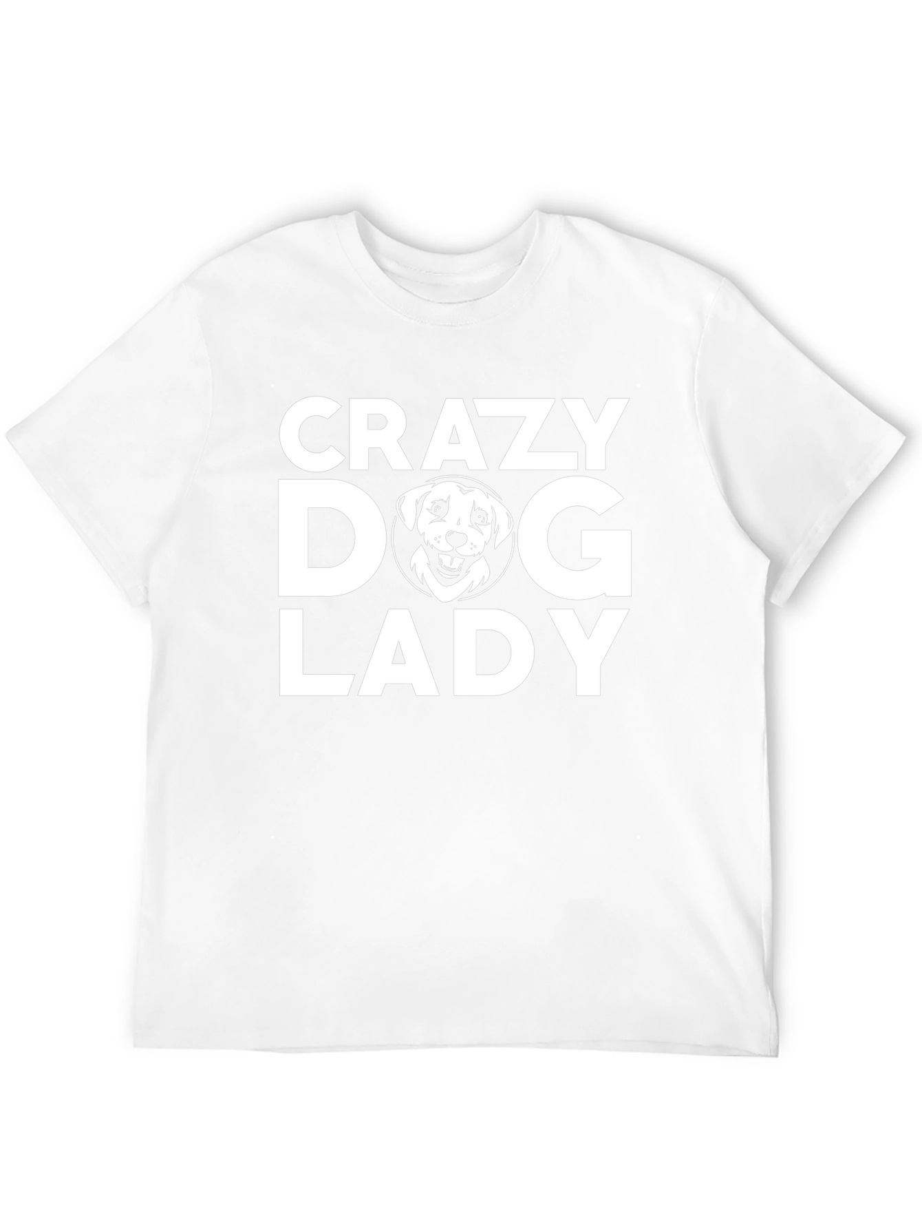 Crazy Dog Lady Graphic Tee - Black Cotton T-Shirt