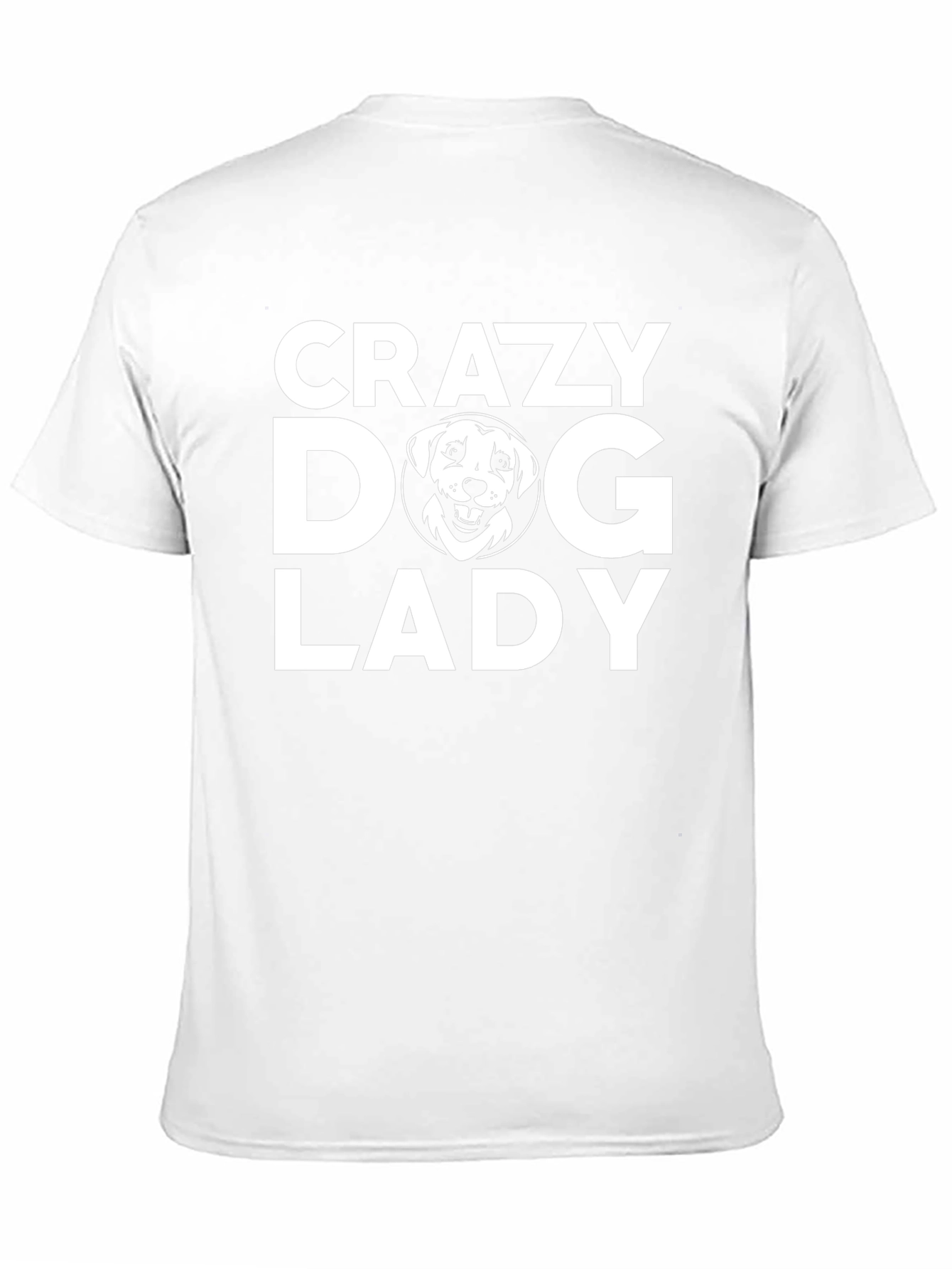 Crazy Dog Lady Graphic Tee - Black Cotton T-Shirt