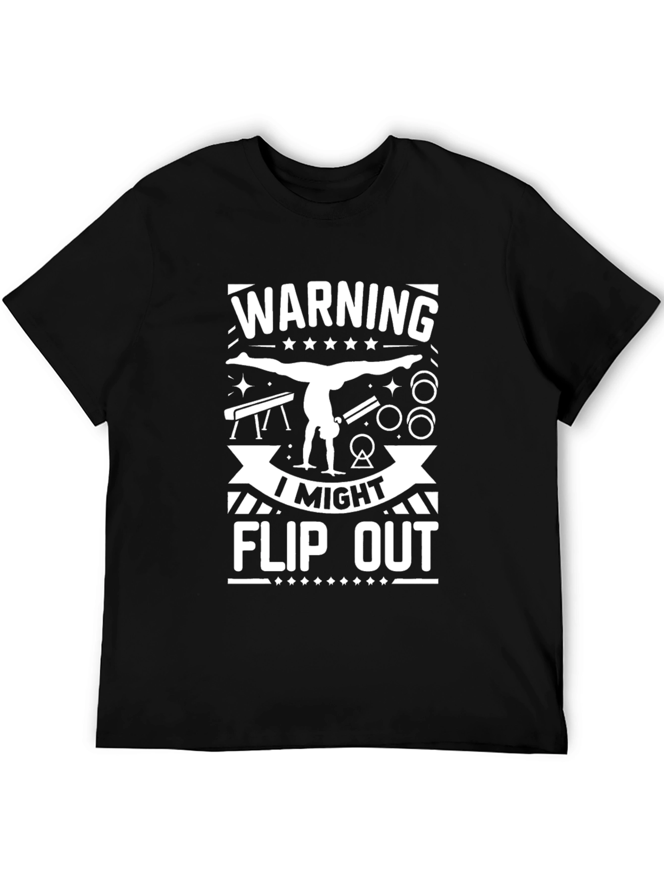Warning May Flip Out Gymnastics T-Shirt