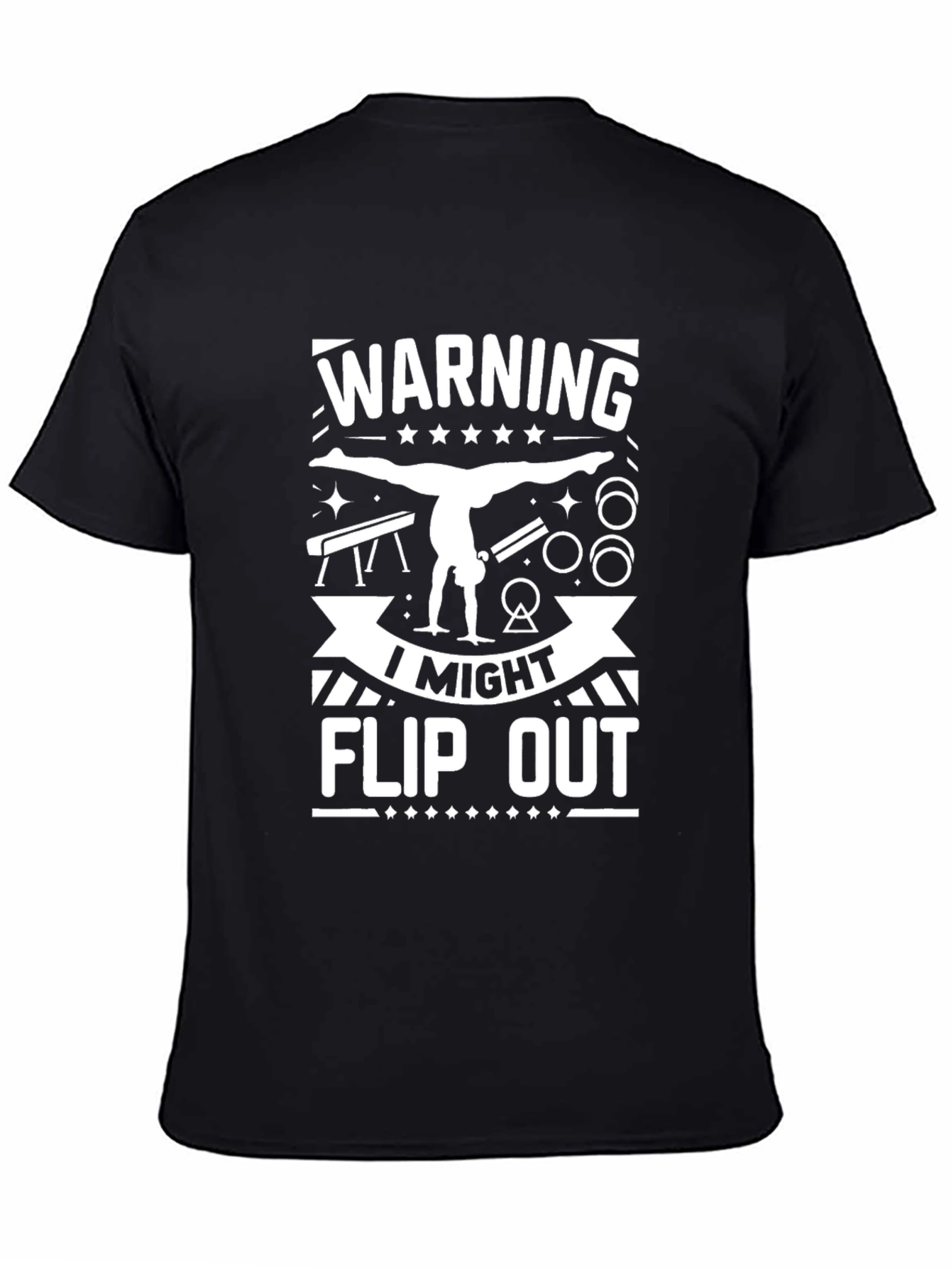 Warning May Flip Out Gymnastics T-Shirt