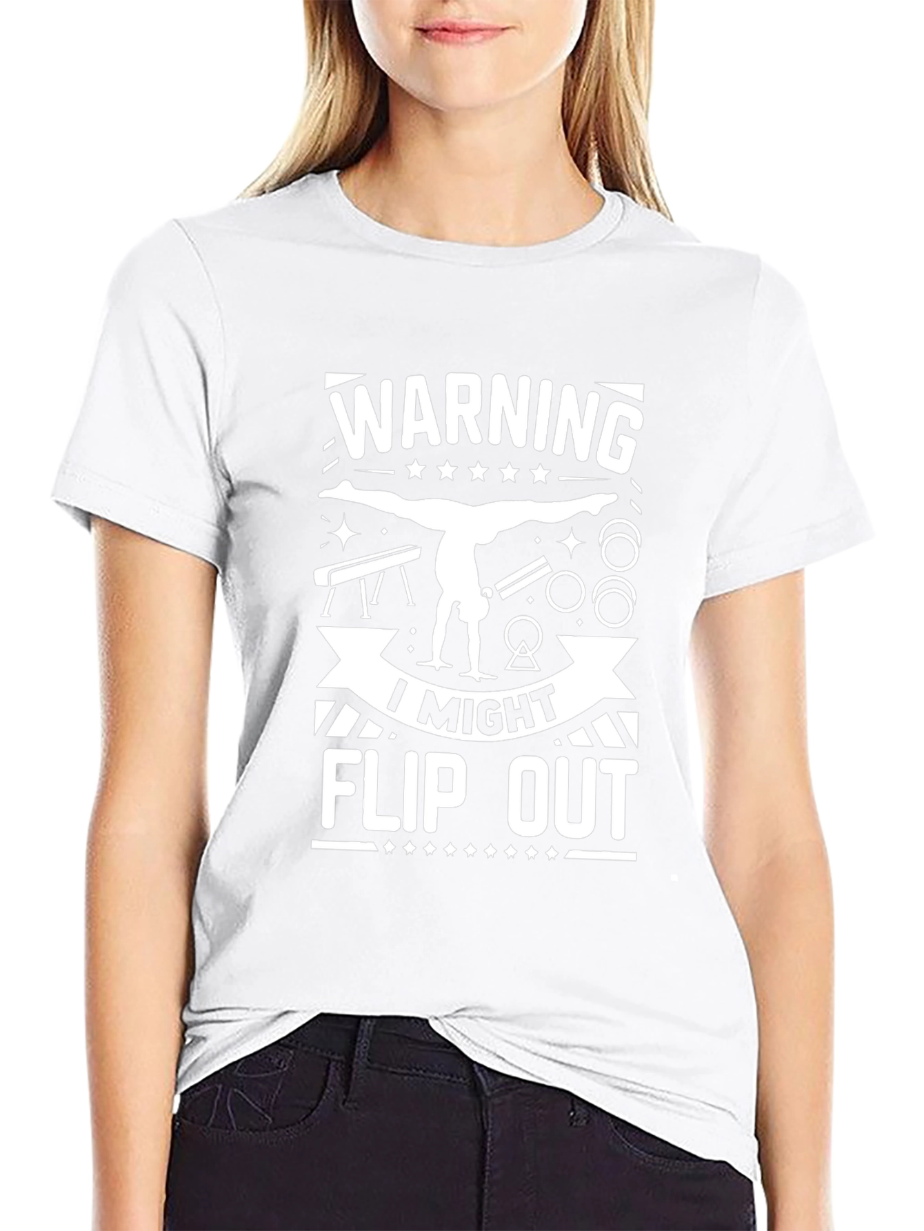 Warning May Flip Out Gymnastics T-Shirt