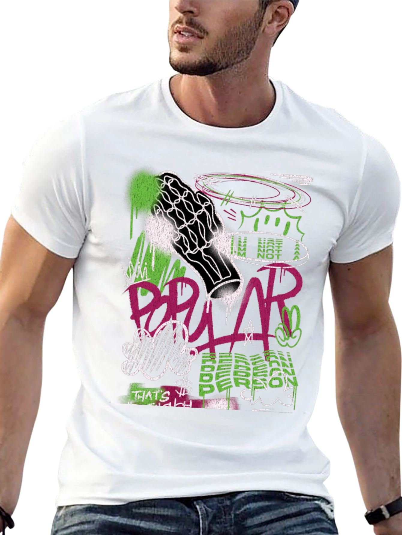 Streetwear Graffiti Graphic T-Shirt