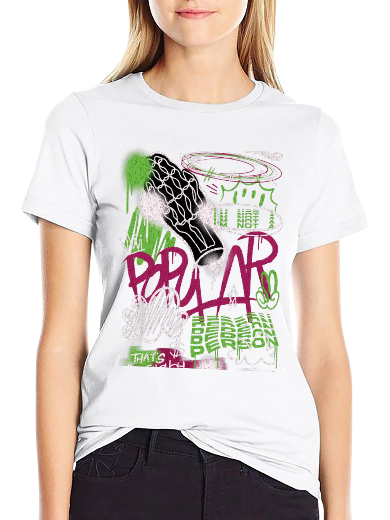 Streetwear Graffiti Graphic T-Shirt