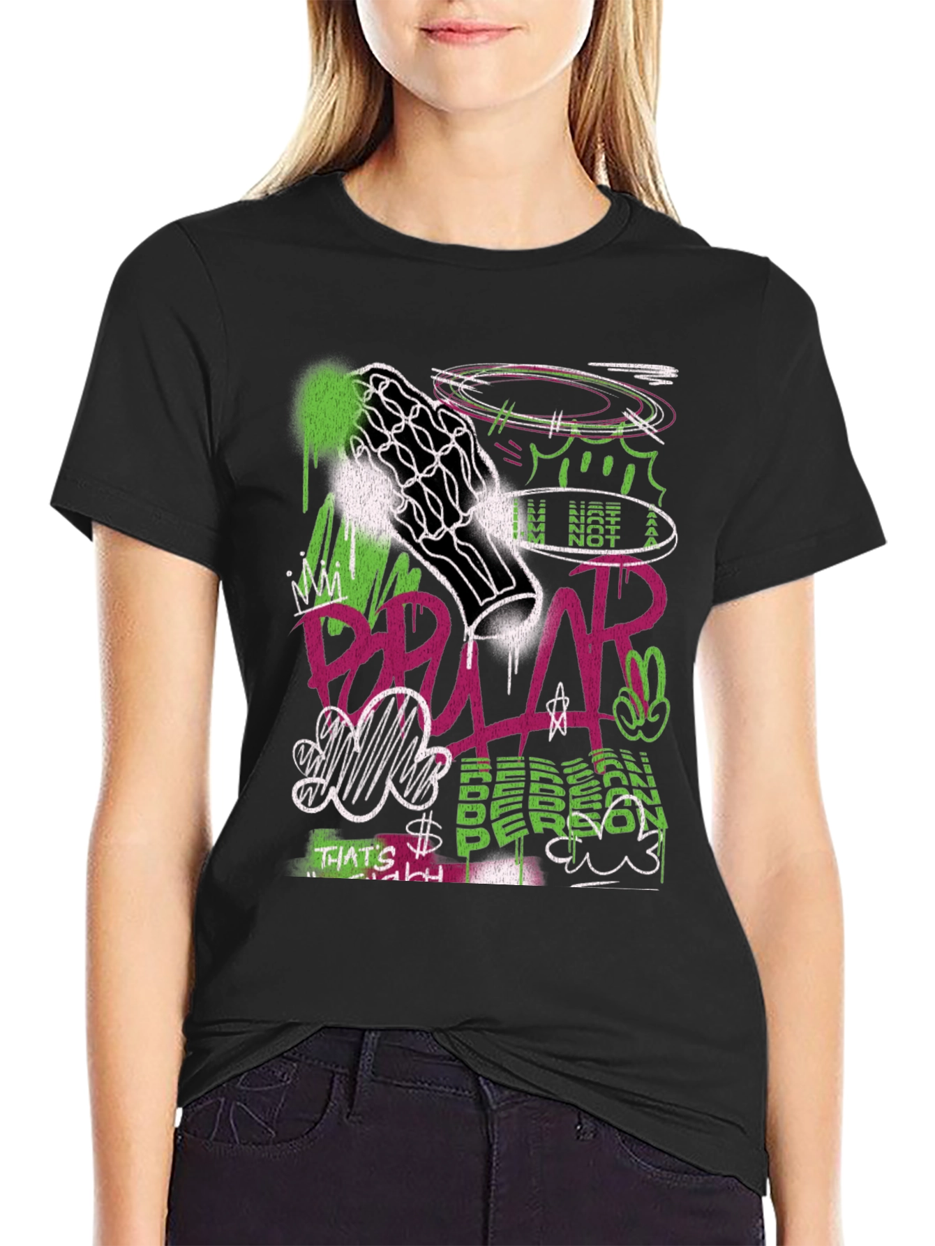 Streetwear Graffiti Graphic T-Shirt
