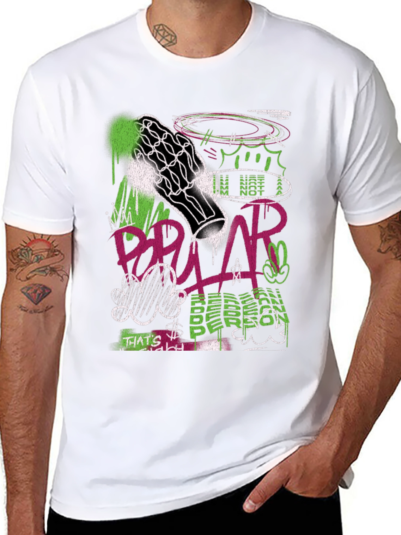 Streetwear Graffiti Graphic T-Shirt