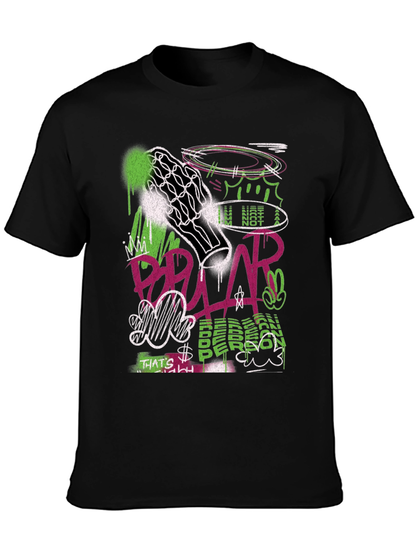Streetwear Graffiti Graphic T-Shirt