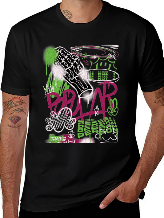 Streetwear Graffiti Graphic T-Shirt