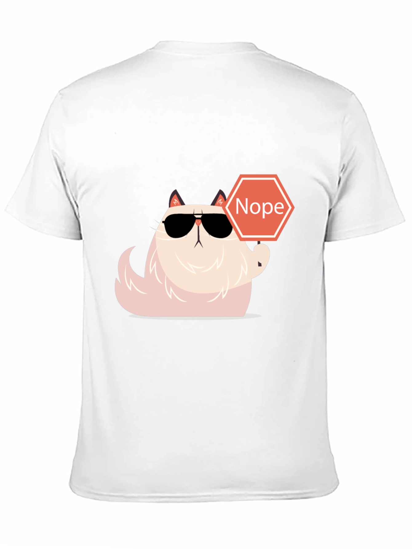 Cool Cat Nope T-Shirt - Funny Graphic Tee