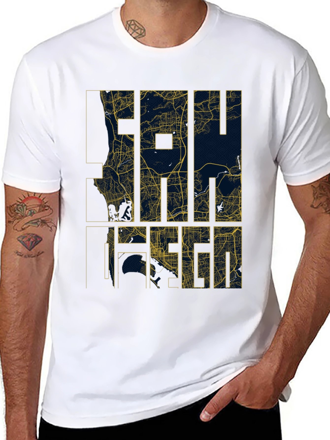 City Map Graphic Tee - Modern Streetwear