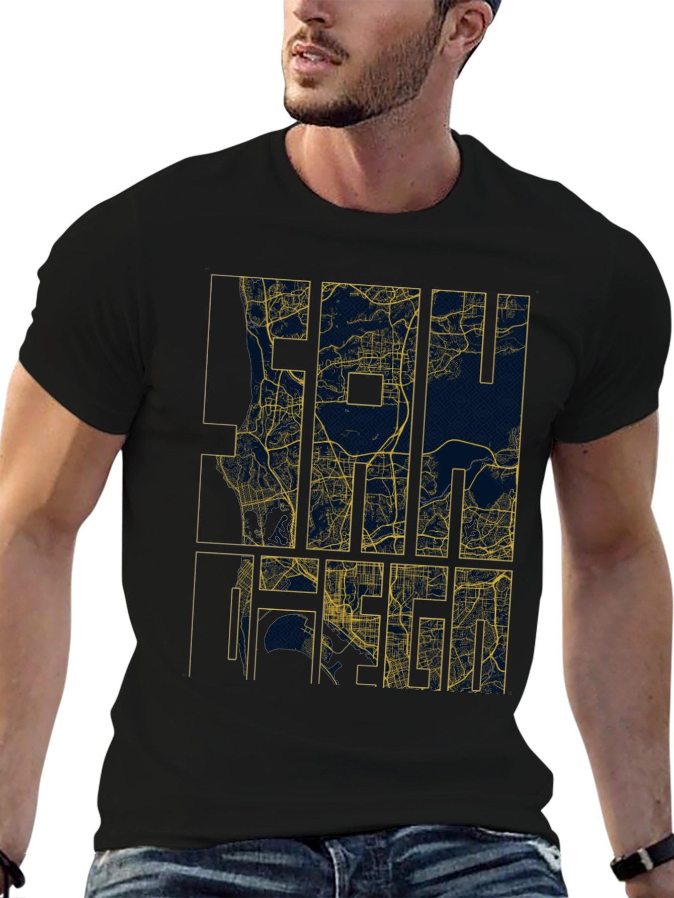 City Map Graphic Tee - Modern Streetwear