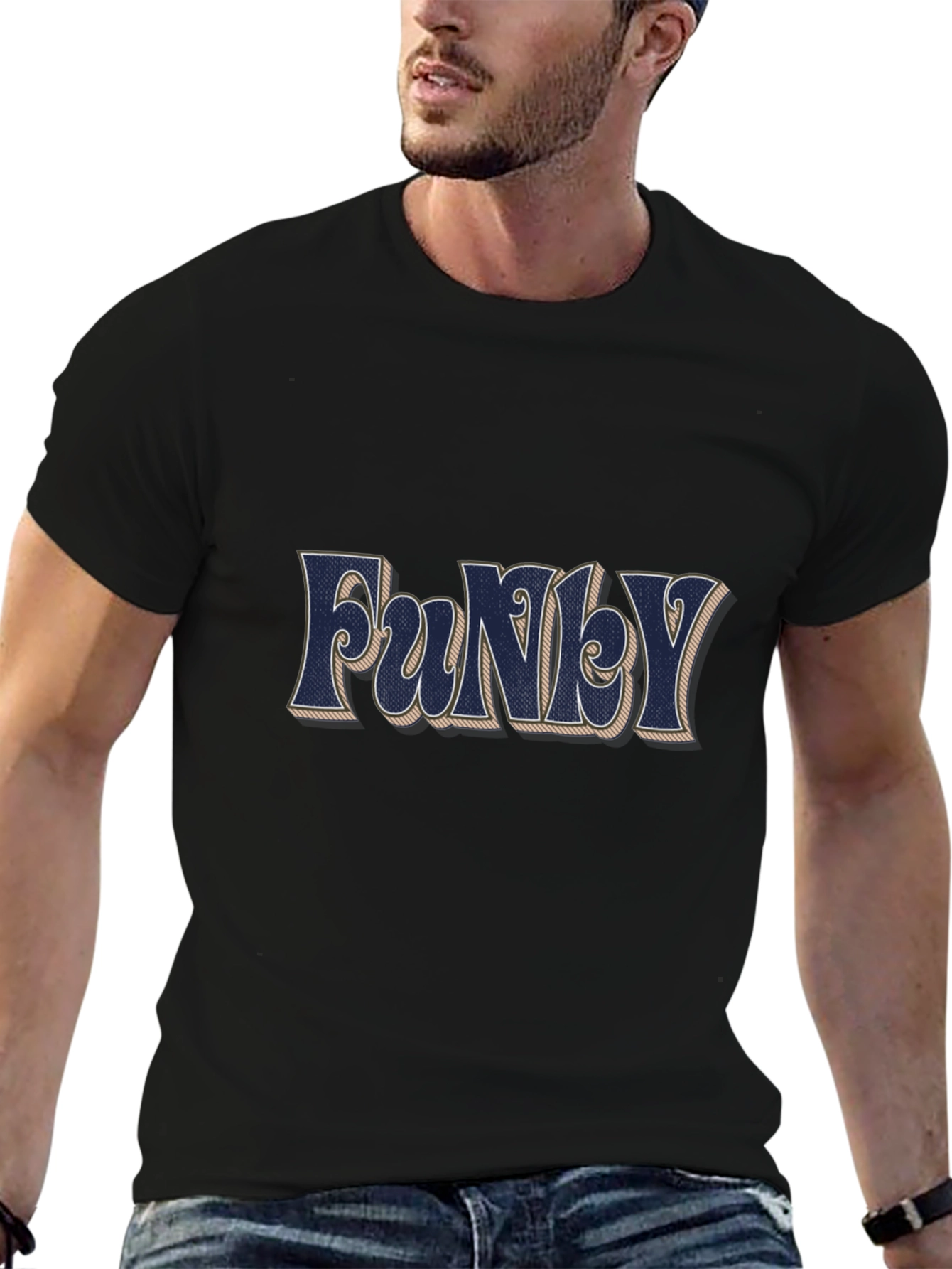Funky Graphic Tee - Retro Style Mens T-Shirt