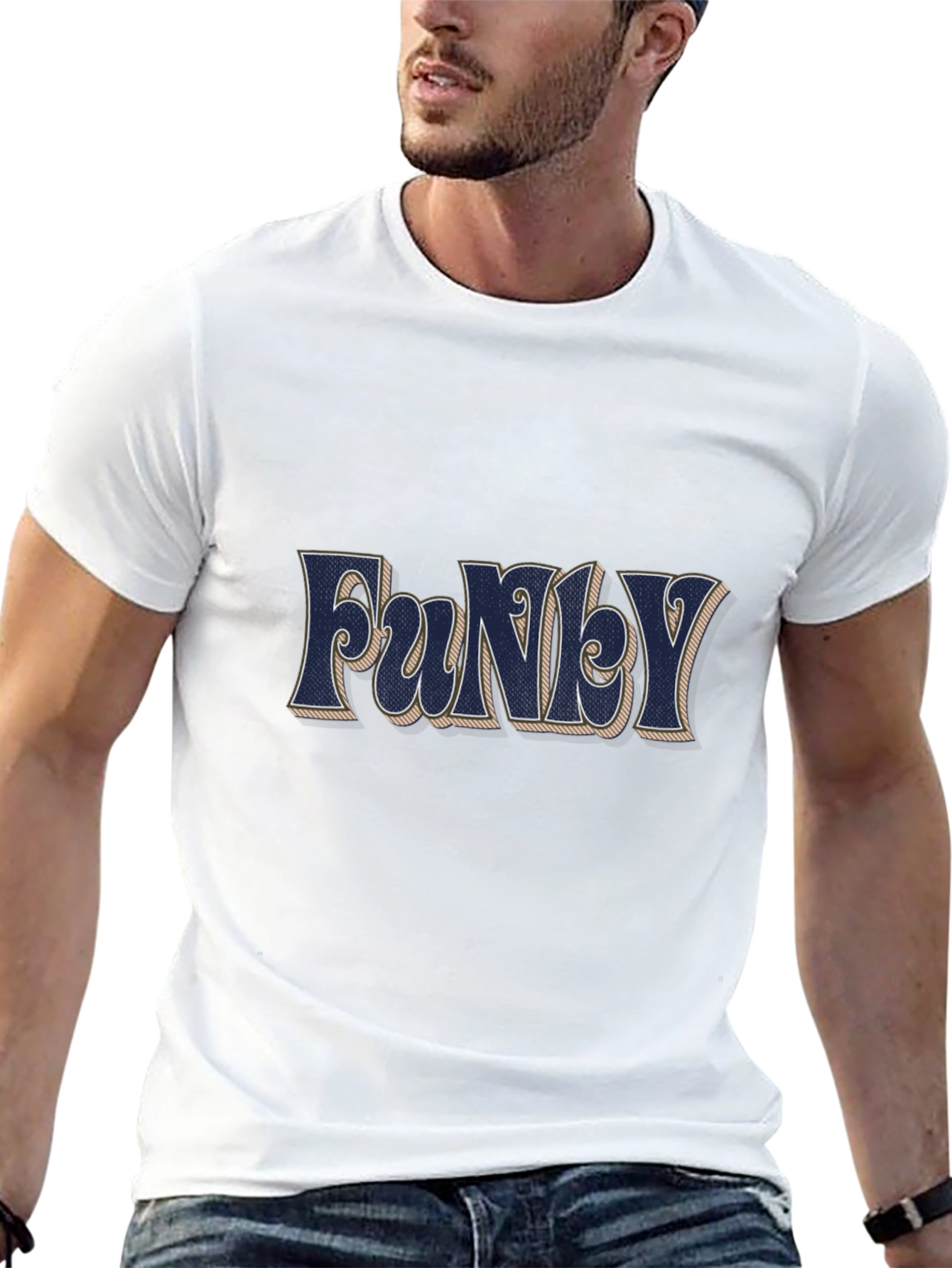 Funky Graphic Tee - Retro Style Mens T-Shirt