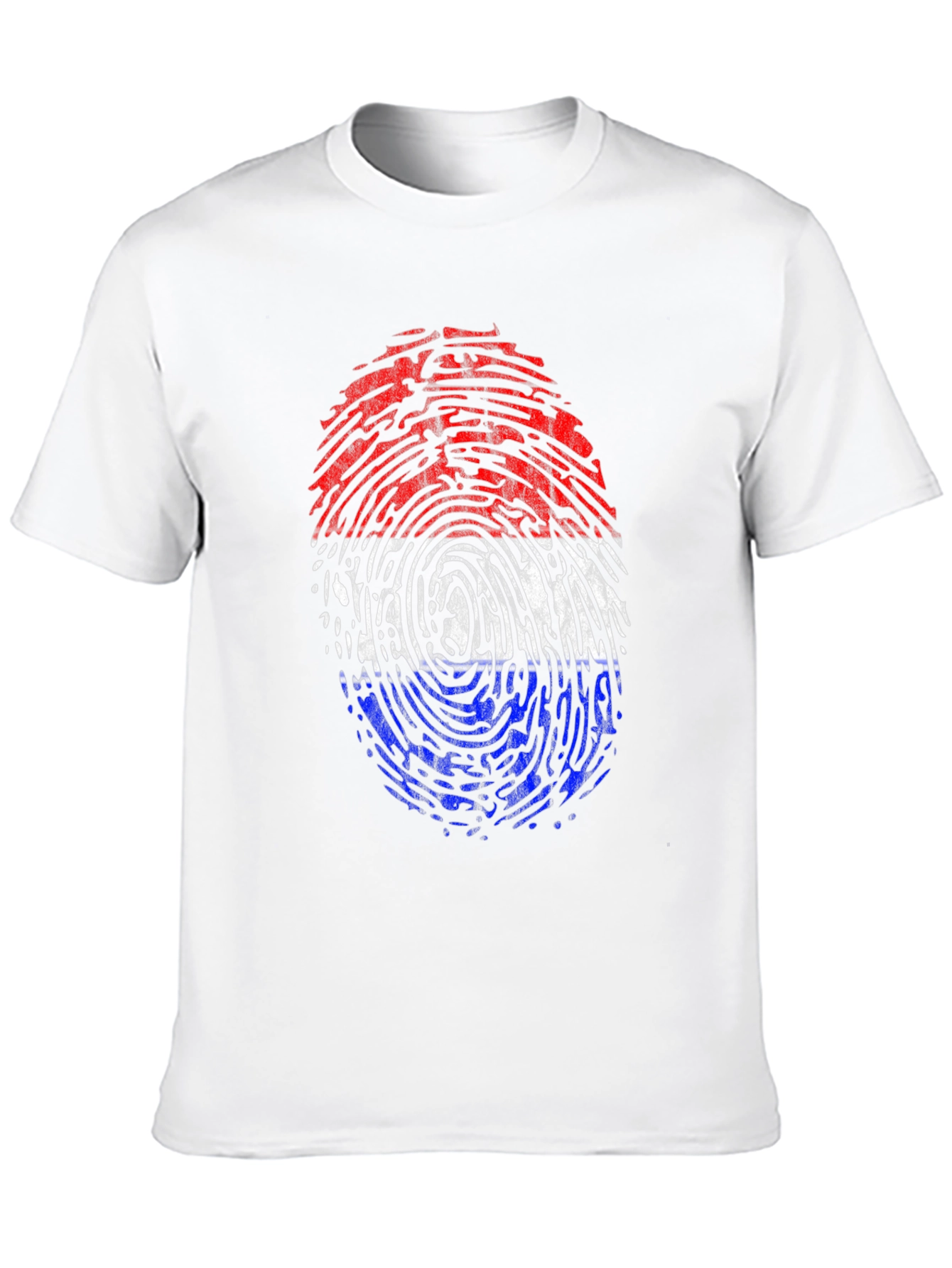 Fingerprint Flag Graphic Tee - Black