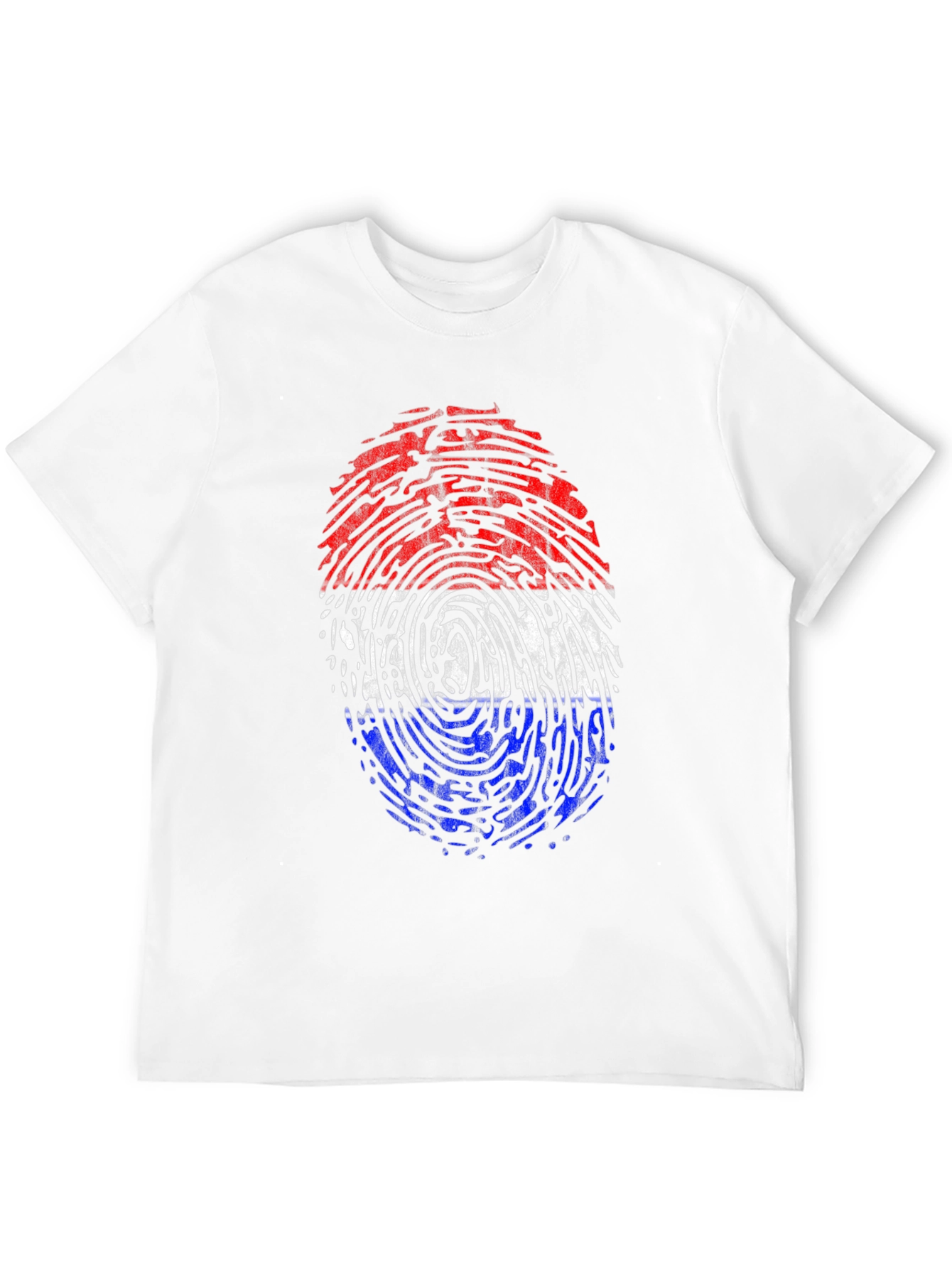 Fingerprint Flag Graphic Tee - Black