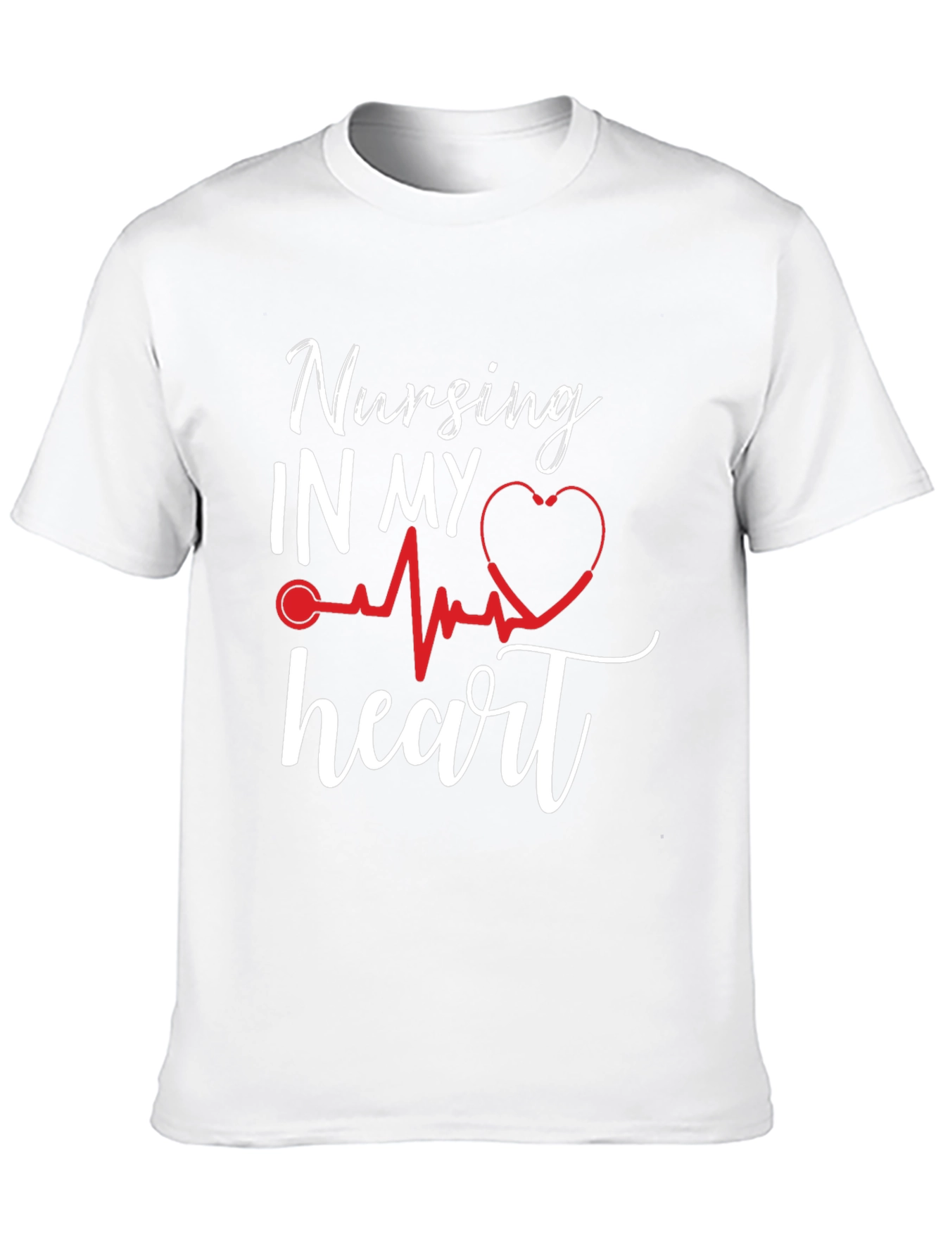 Nursing In My Heart T-Shirt Nurse Love Gift