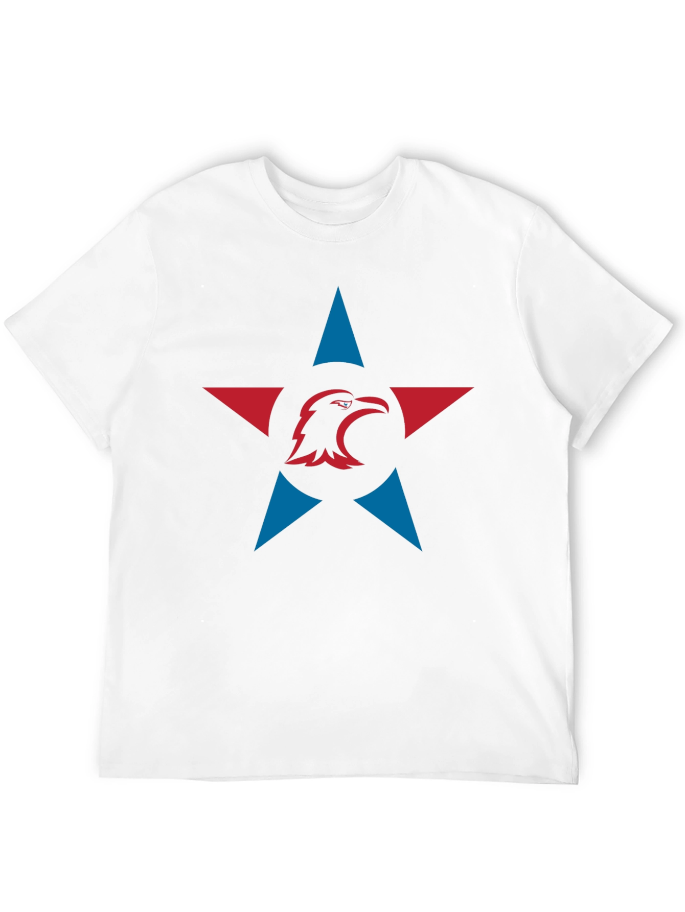 Eagle Star Graphic Tee - Black Cotton Blend T-Shirt