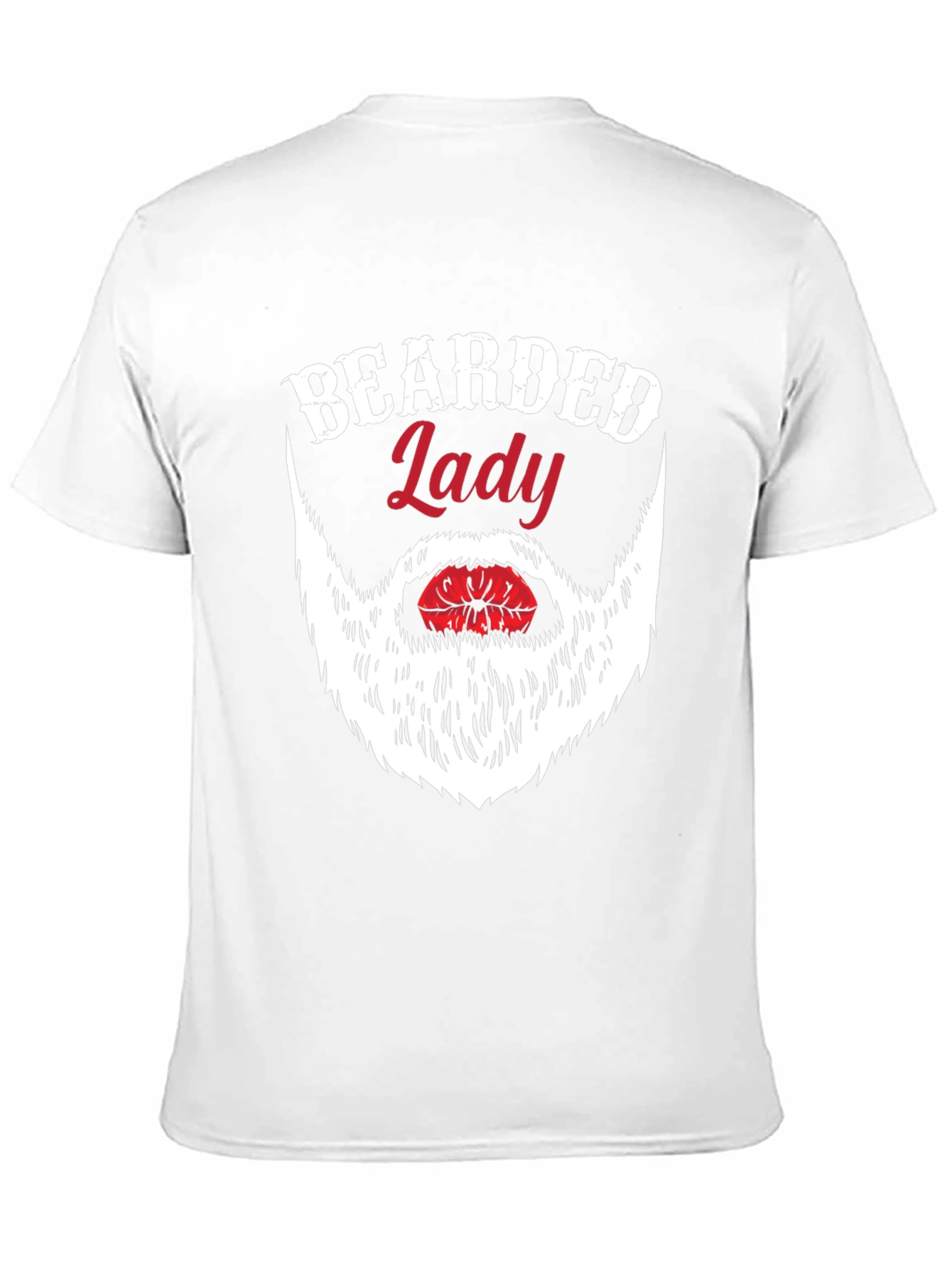 Bearded Lady Graphic Tee - Novelty Humor T-Shirt