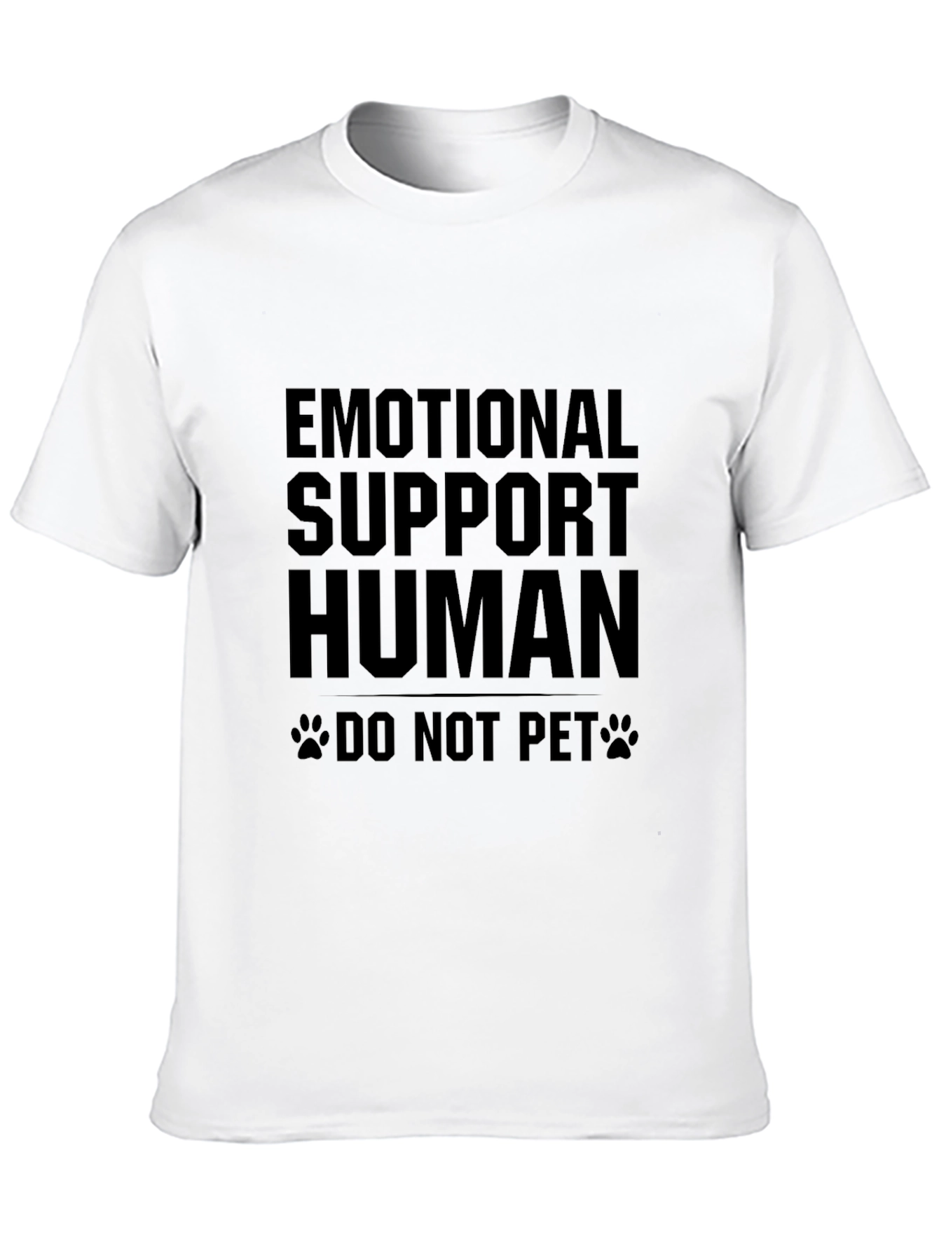 Emotional Support Human Black Graphic Tee