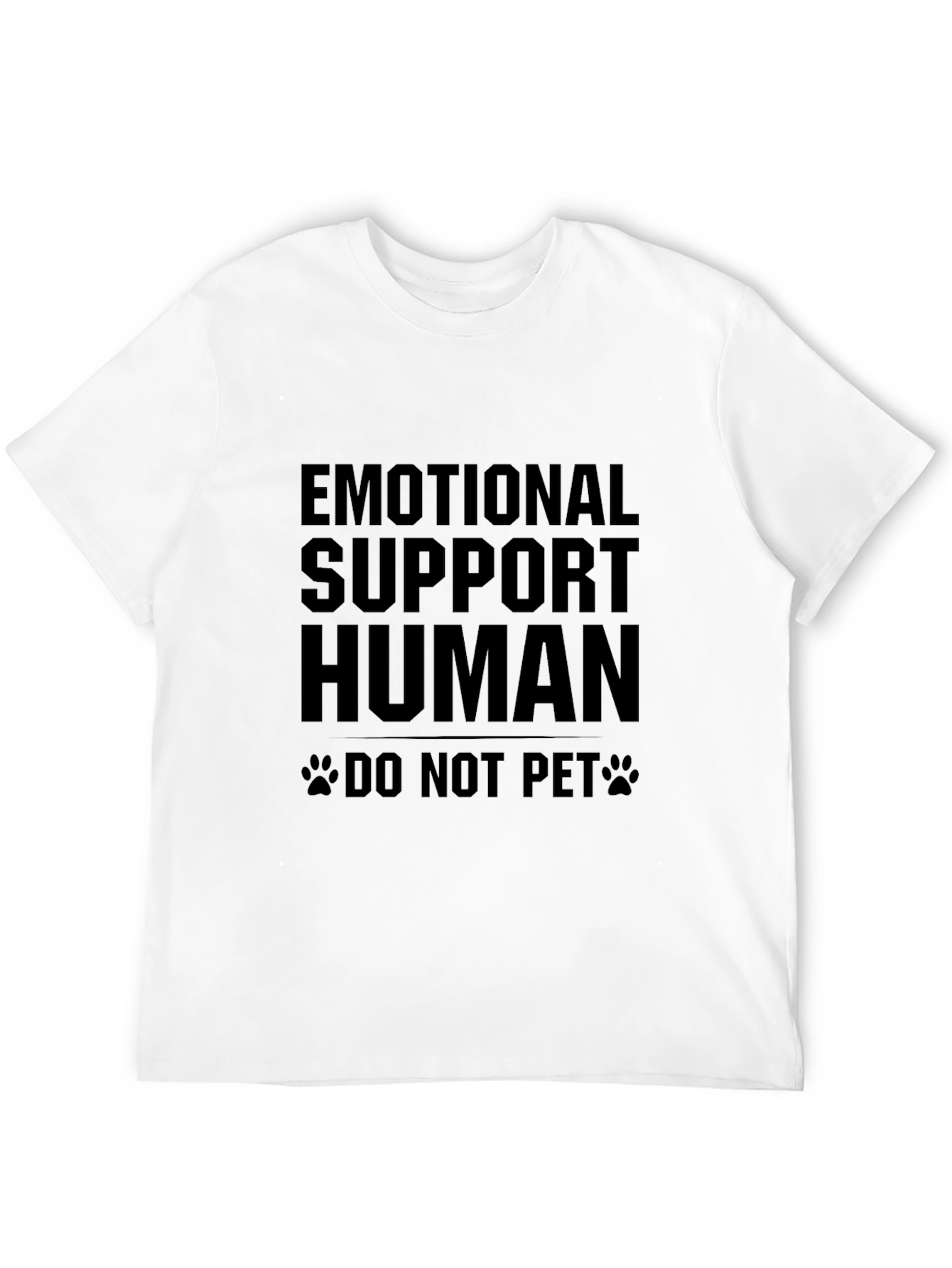 Emotional Support Human Black Graphic Tee