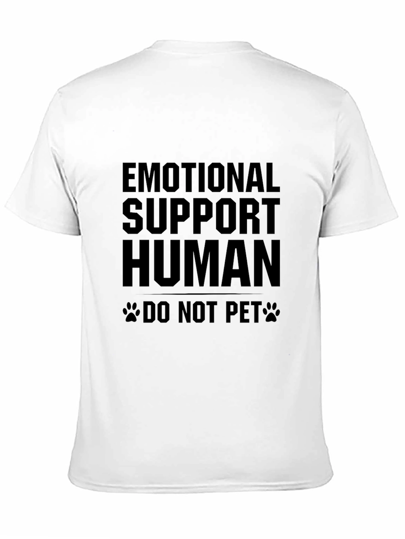 Emotional Support Human Black Graphic Tee