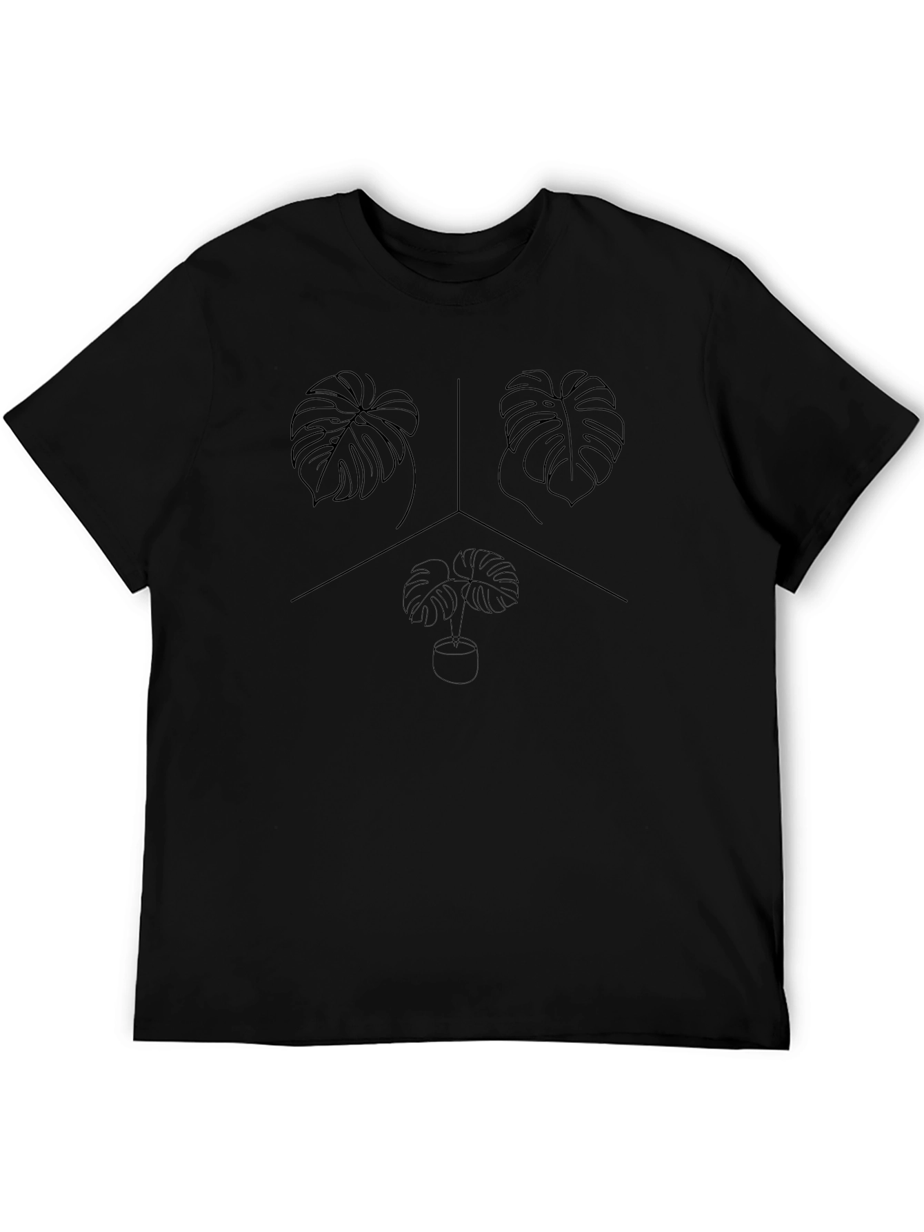 Minimalist Monstera Plant T-Shirt