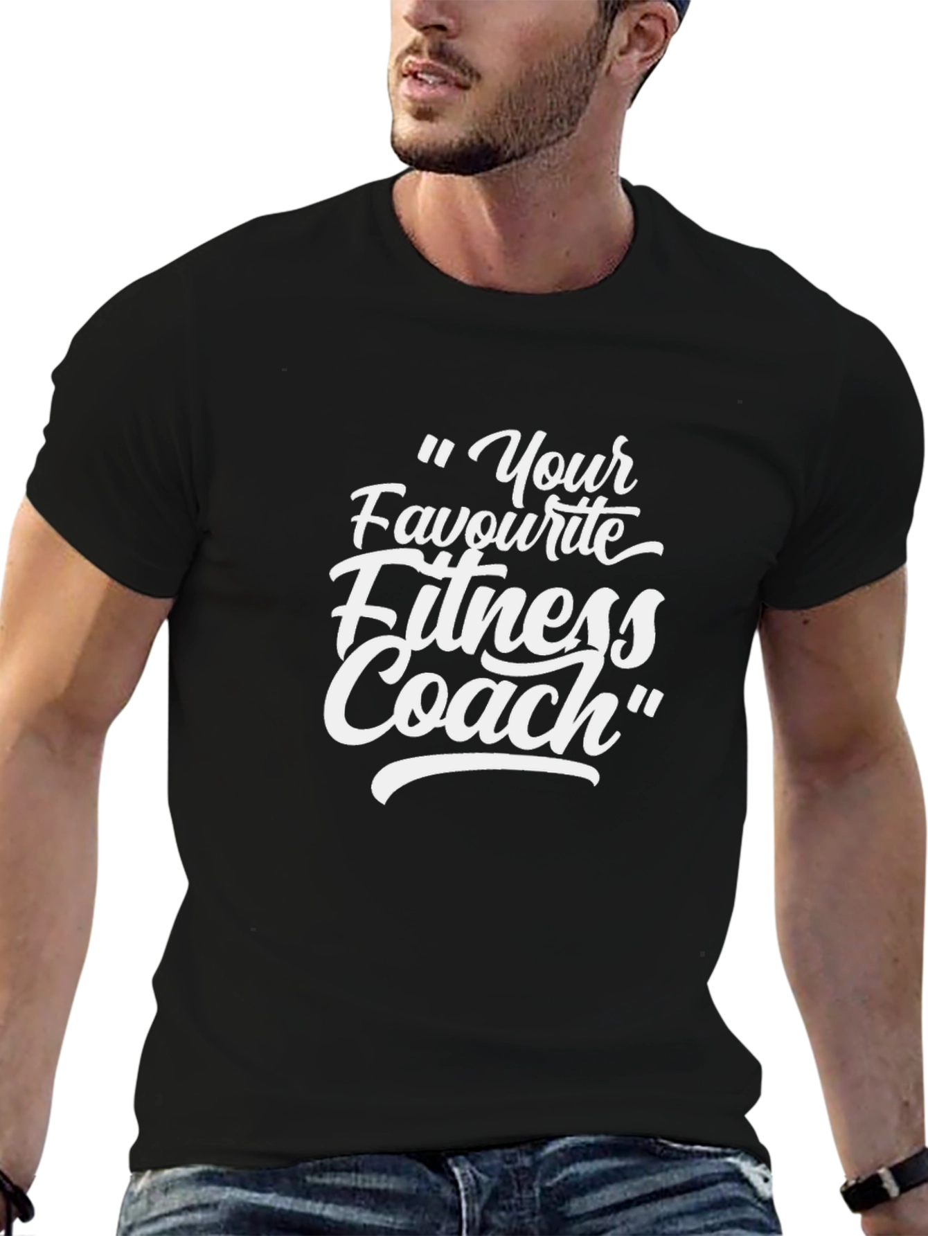 Your Favourite Fitness Coach T-Shirt - Black