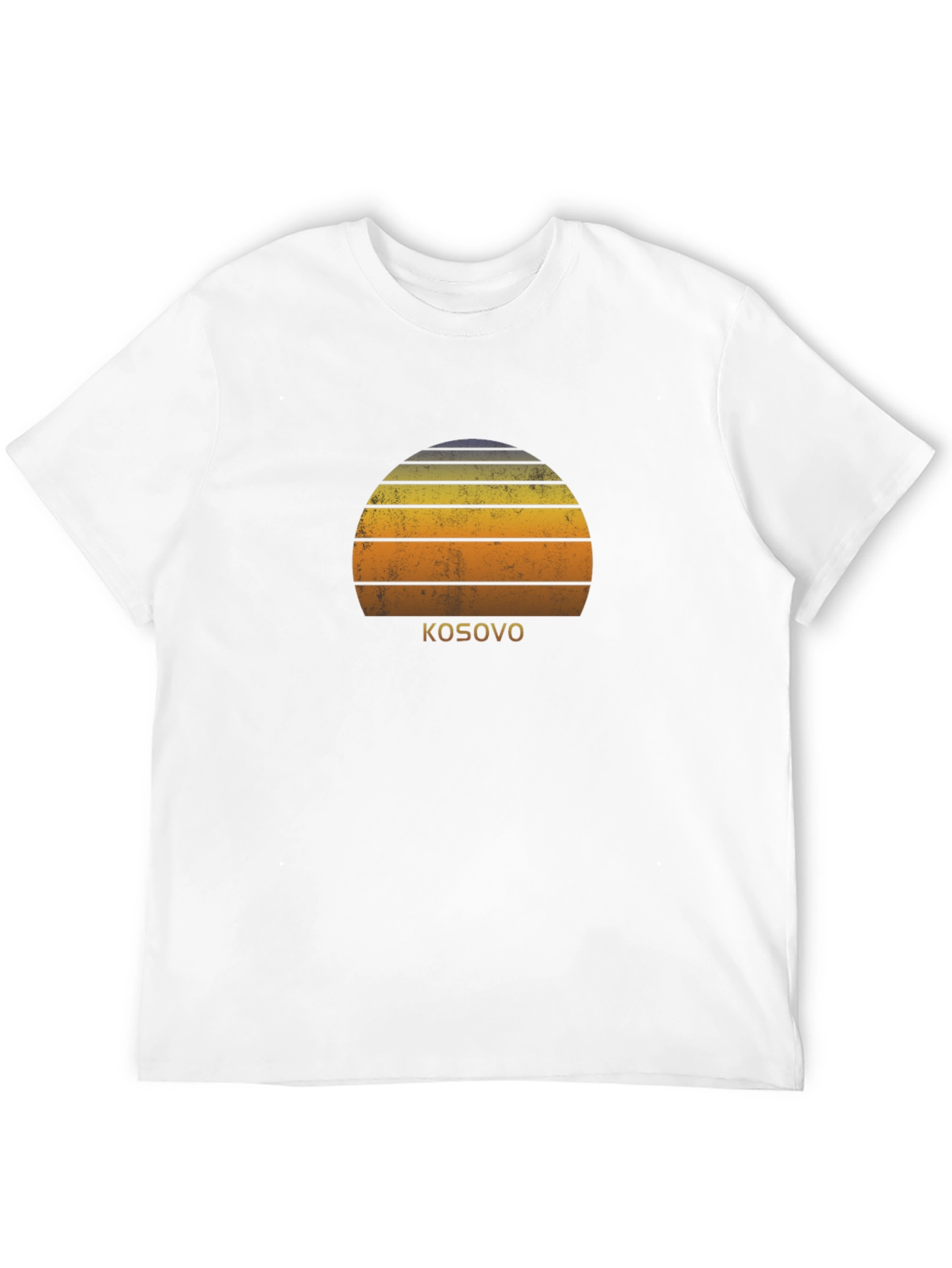Kosovo Sunset Graphic Tee - Stylish Black T-Shirt