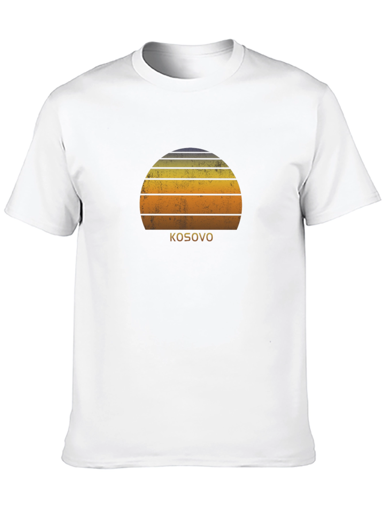 Kosovo Sunset Graphic Tee - Stylish Black T-Shirt